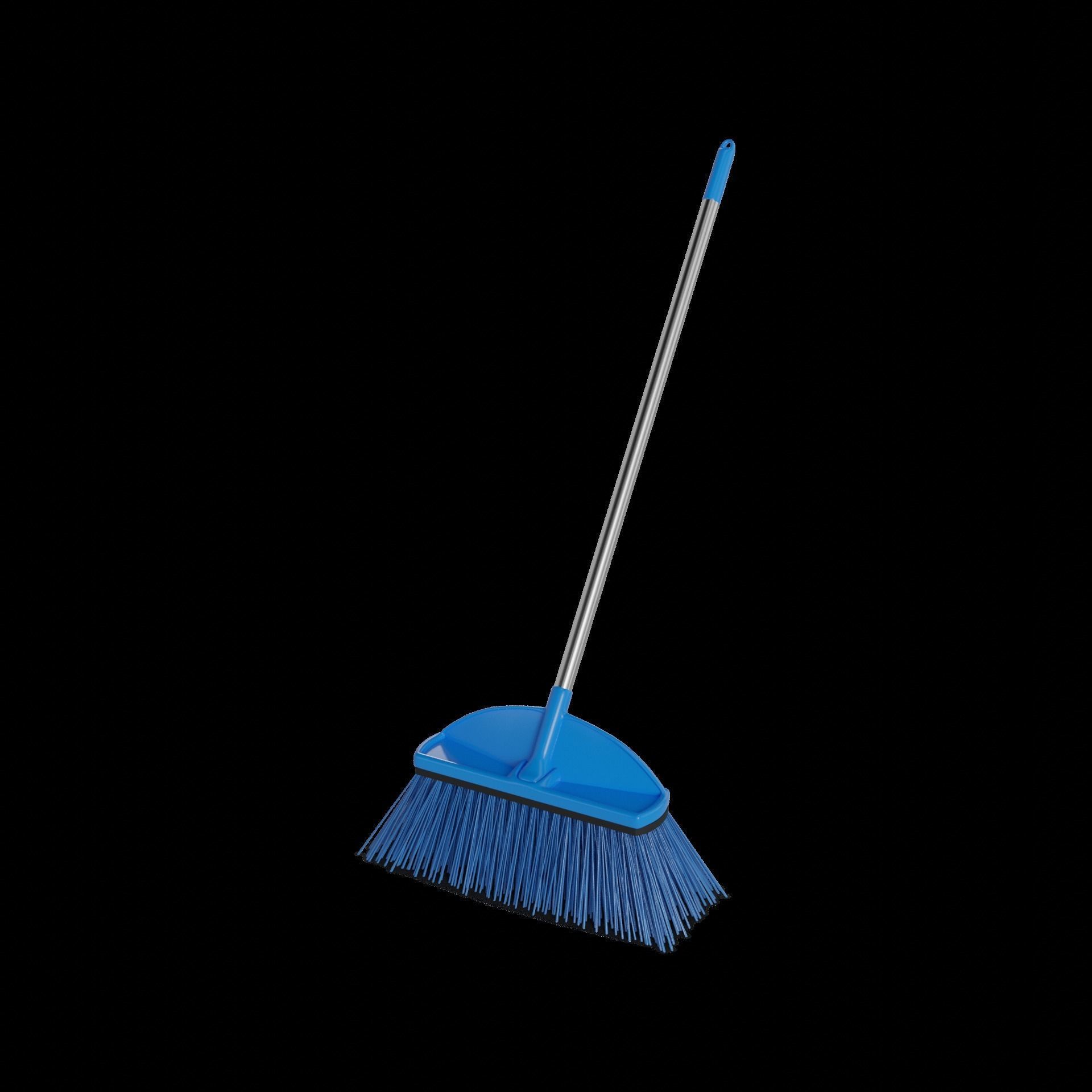 Brooms mops and window squeegees Broom Low-poly 3D model_1