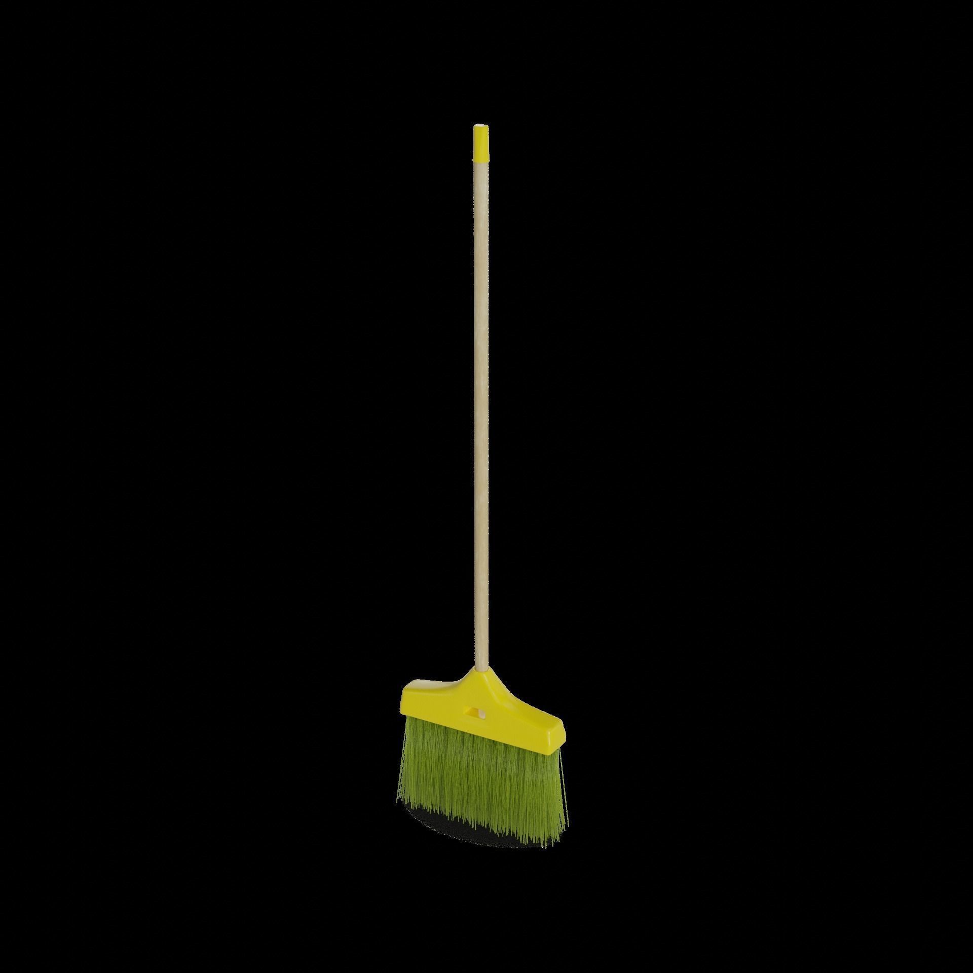 Brooms mops and window squeegees Broom Low-poly 3D model_1