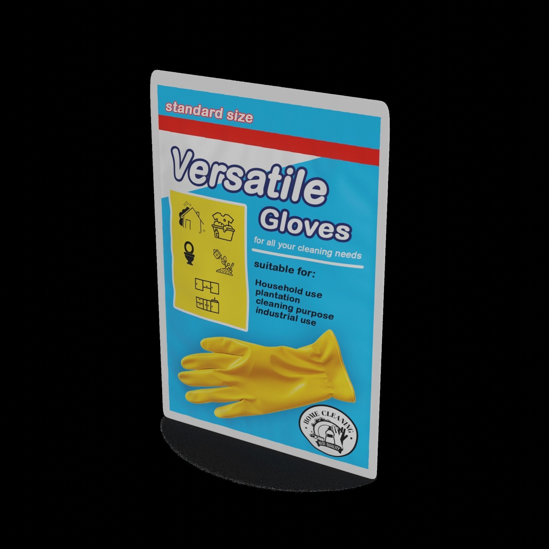 Household gloves Household Gloves 3D model_1