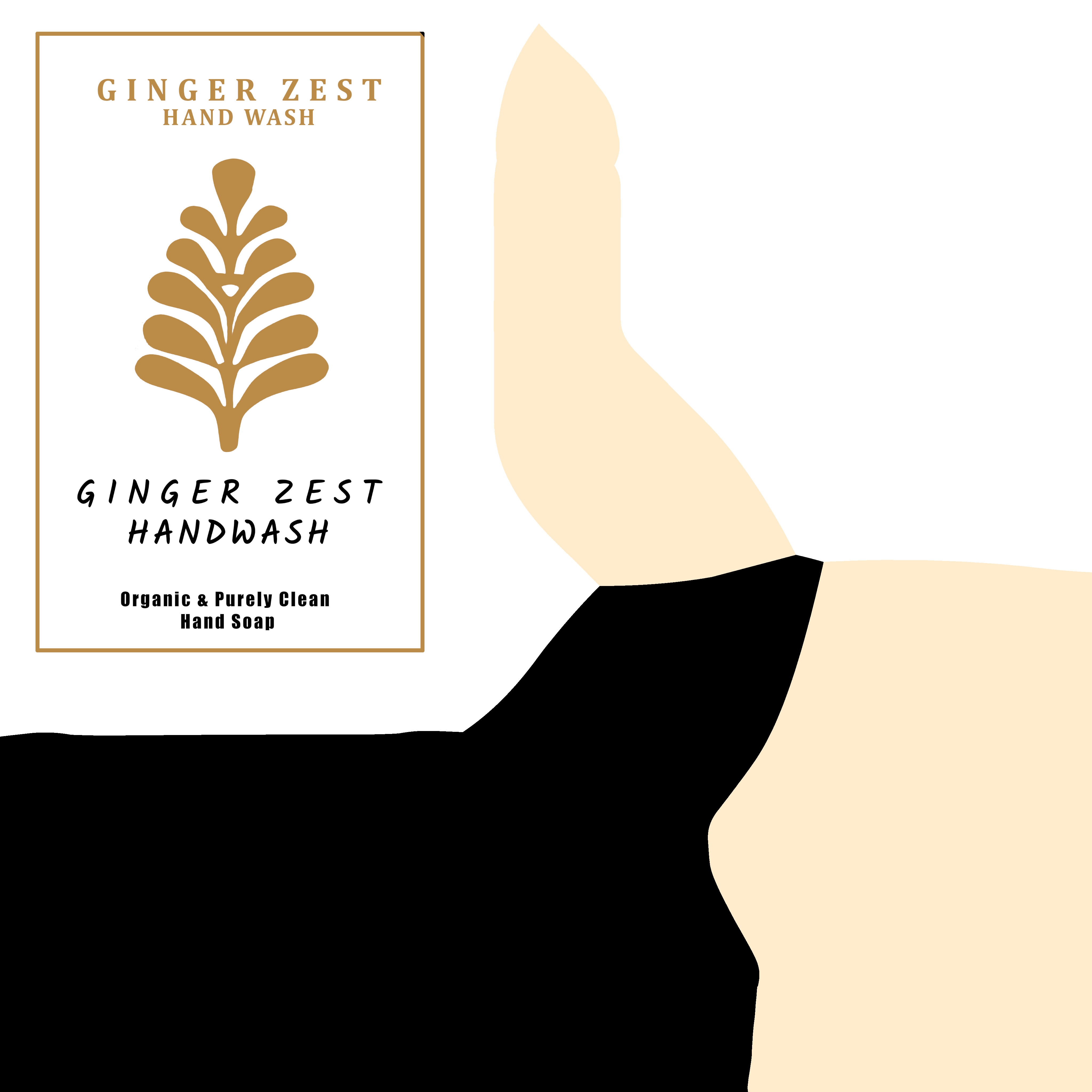 Liquid soap Ginger Zest Hand Wash Low-poly 3D model_10