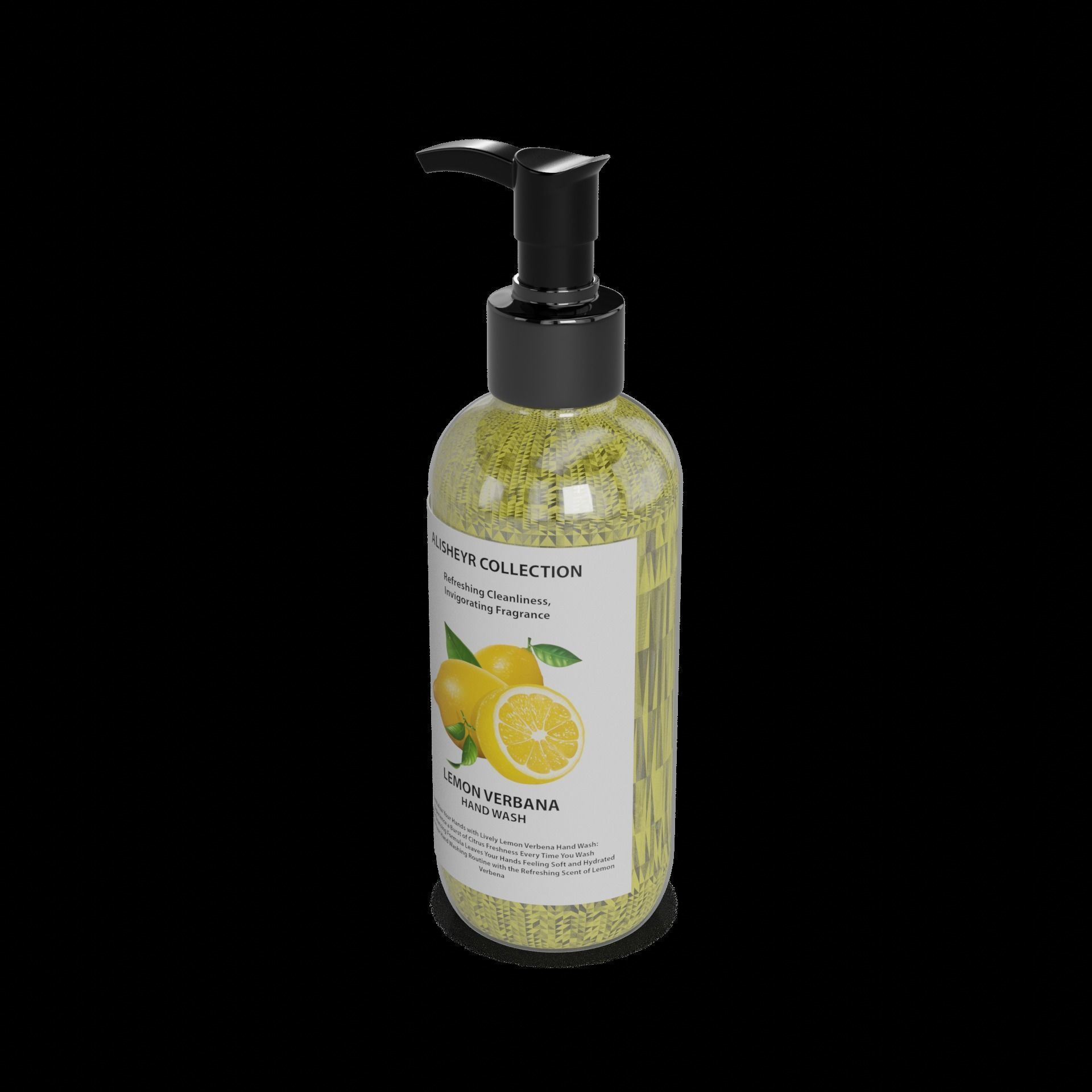 Liquid soap Lemon Verbena Hand Wash 3D model_1