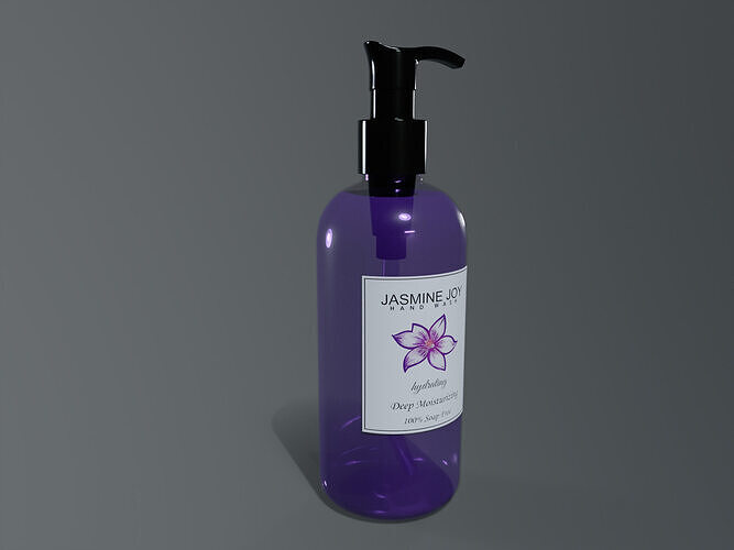 Liquid soap Jasmine Joy Hand Wash Low-poly 3D model