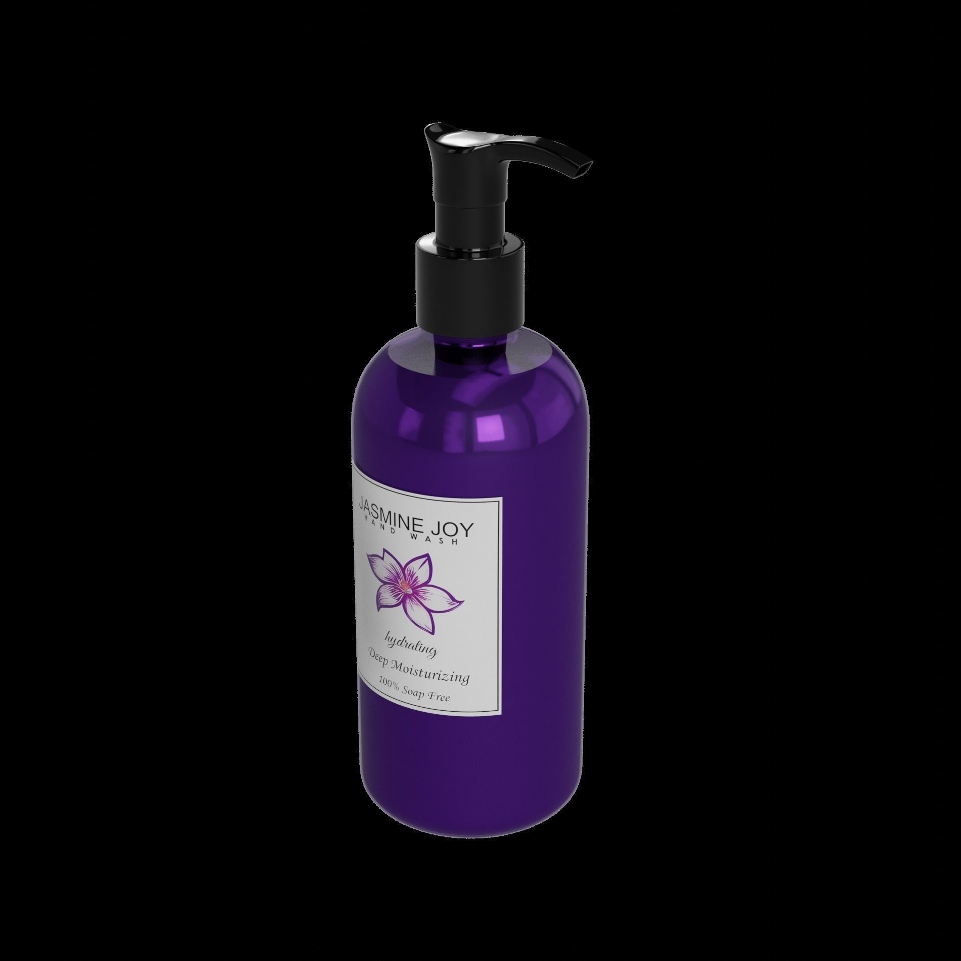 Liquid soap Jasmine Joy Hand Wash Low-poly 3D model_32