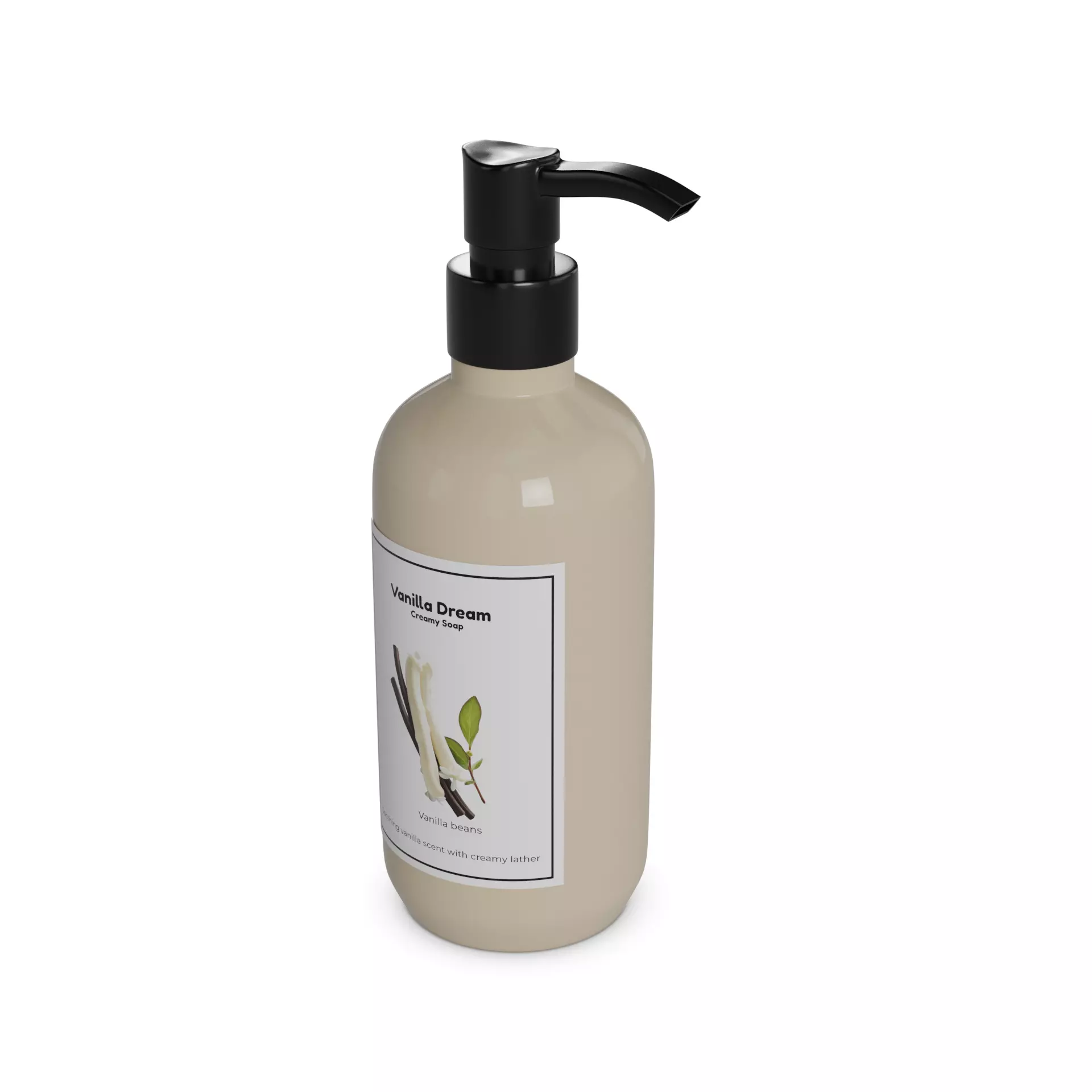 Liquid soap Vanilla Dream Creamy Soap 3D model_0