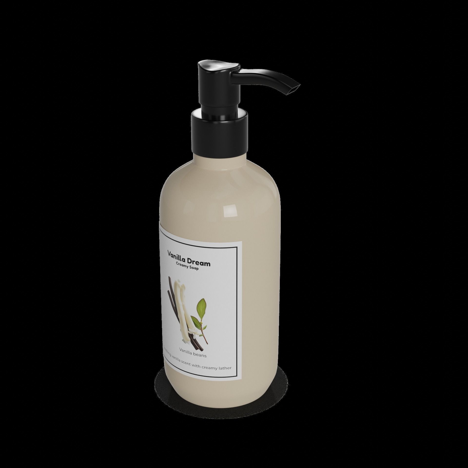 Liquid soap Vanilla Dream Creamy Soap 3D model_1