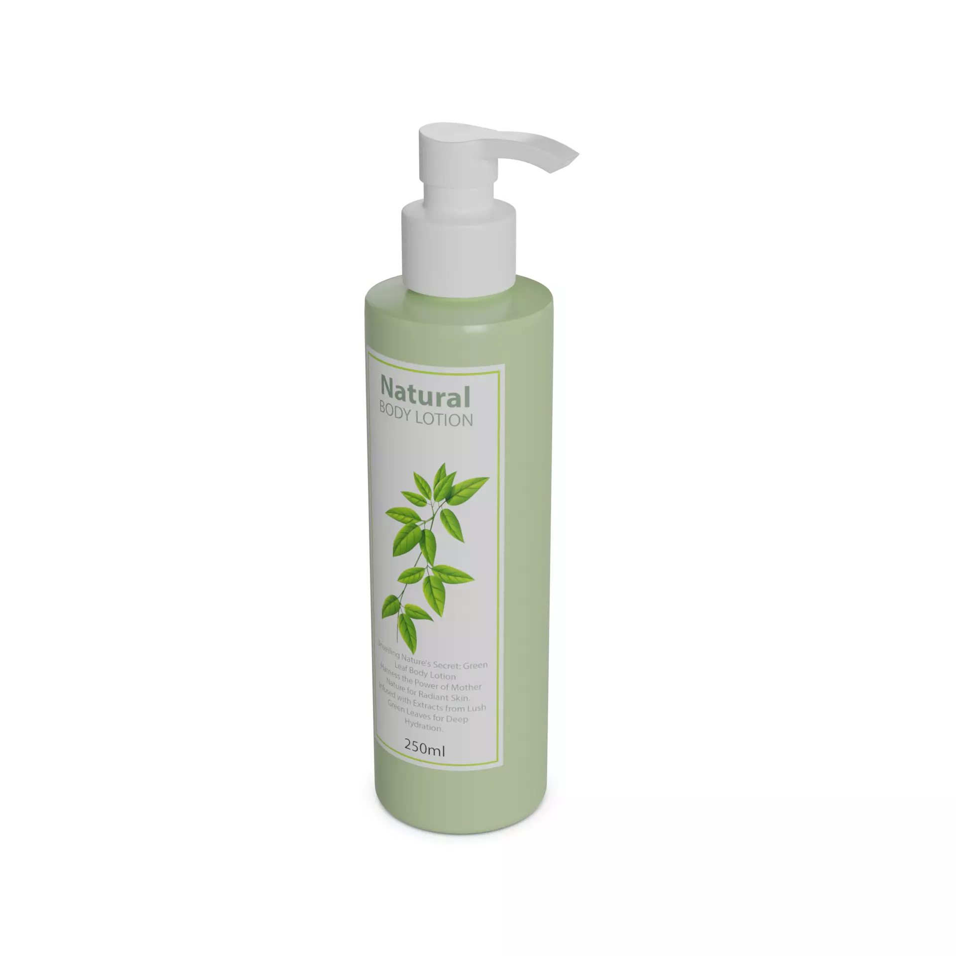 Body skin care Body Lotion Low-poly 3D model