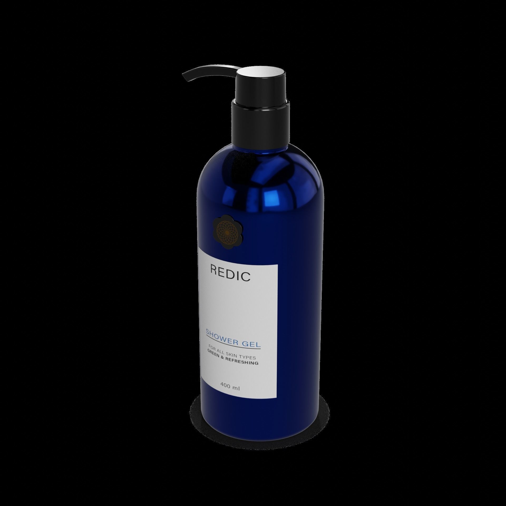 Shower gel Shower Gel Low-poly 3D model_1