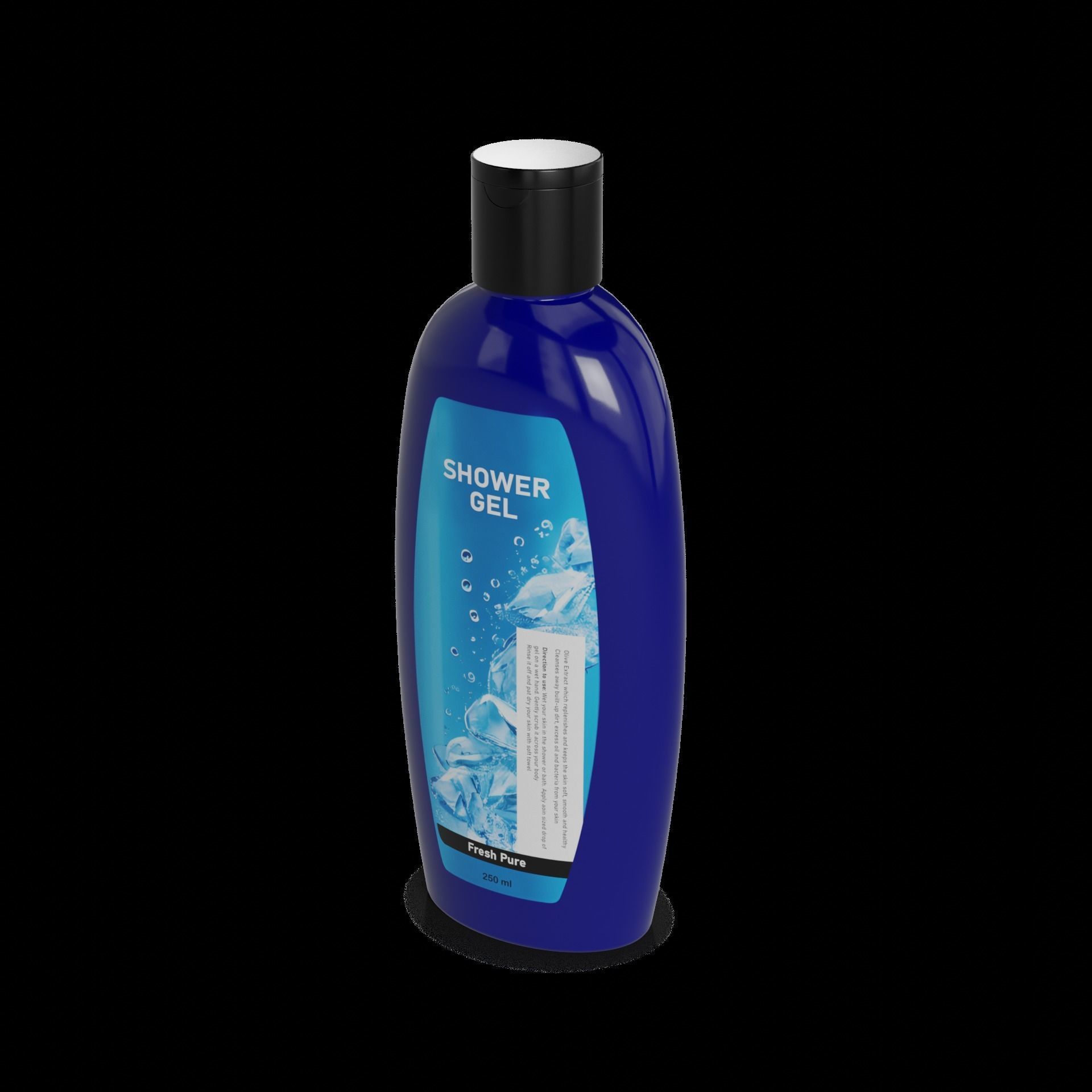 Shower gel Shower Gel Low-poly 3D model_1