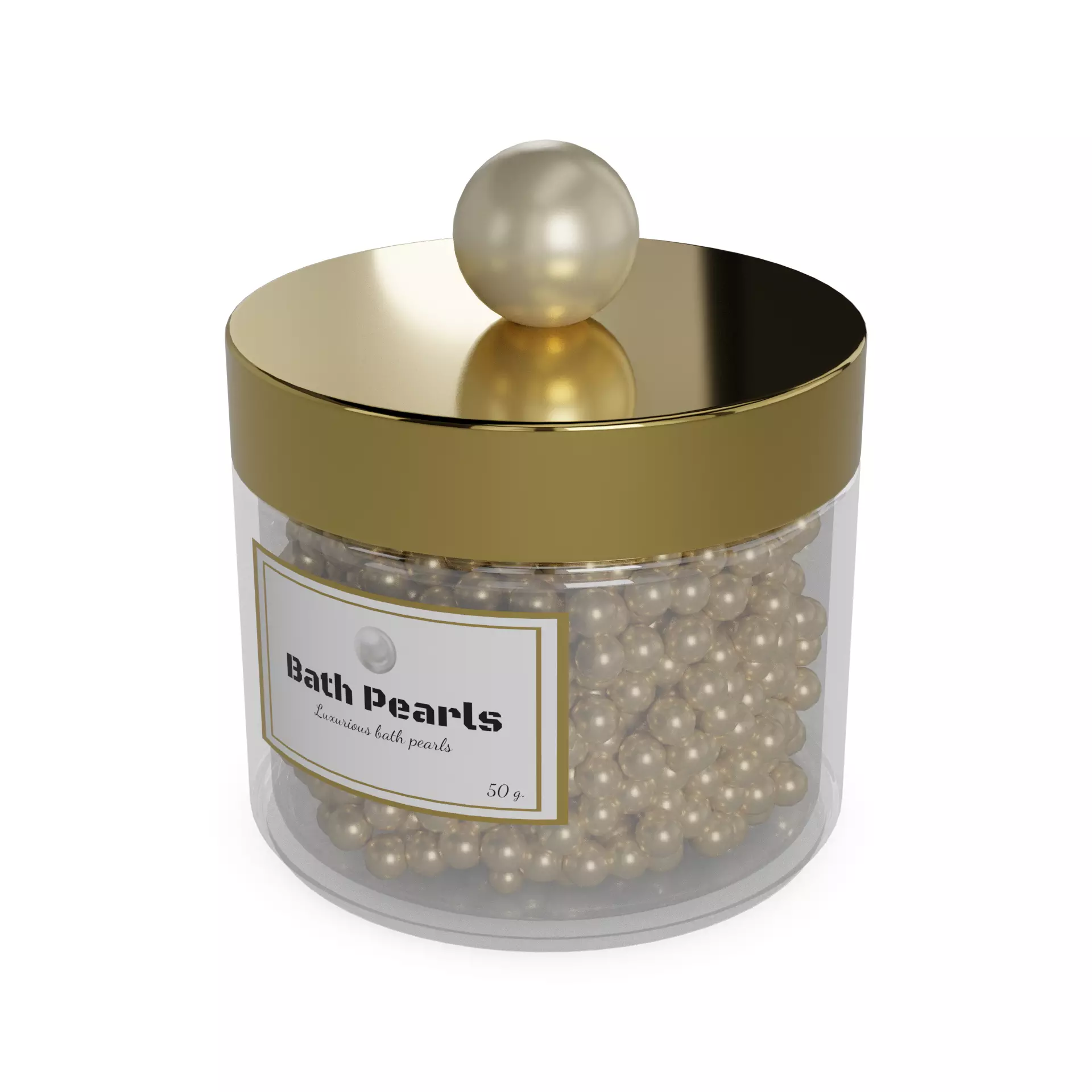 Bath foam and salts Bath Pearls 3D model_0
