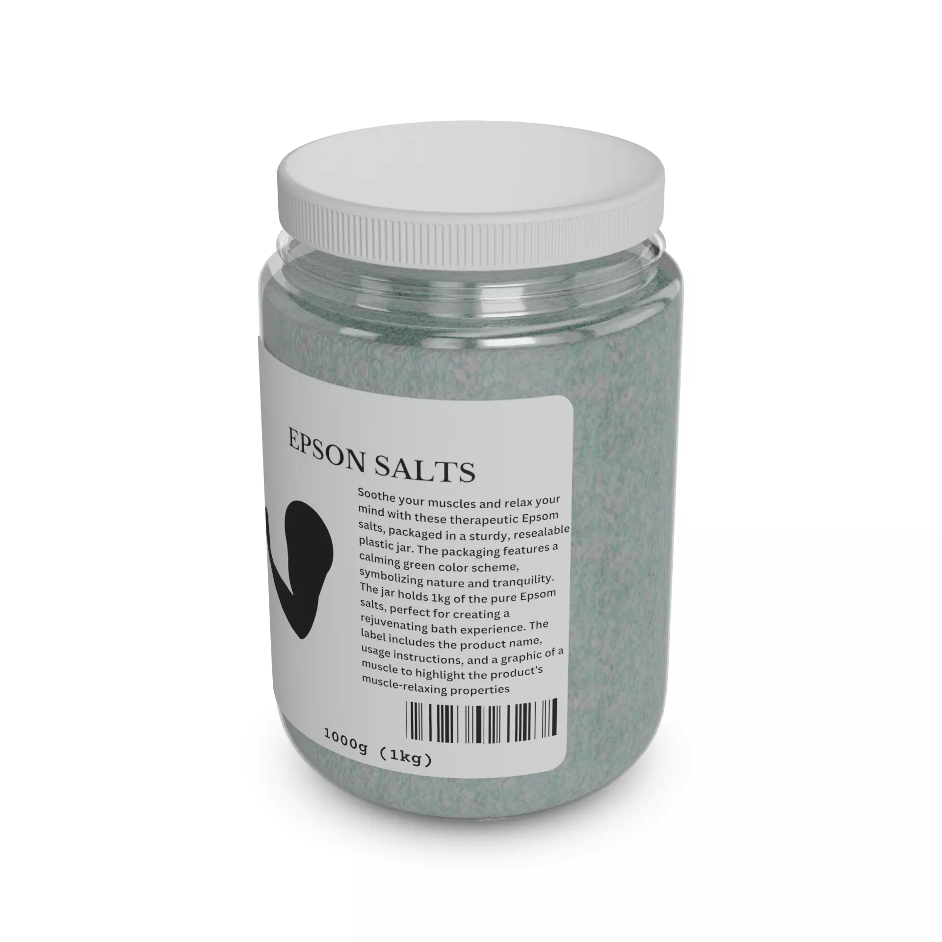 Bath foam and salts Epsom Salts Low-poly 3D model
