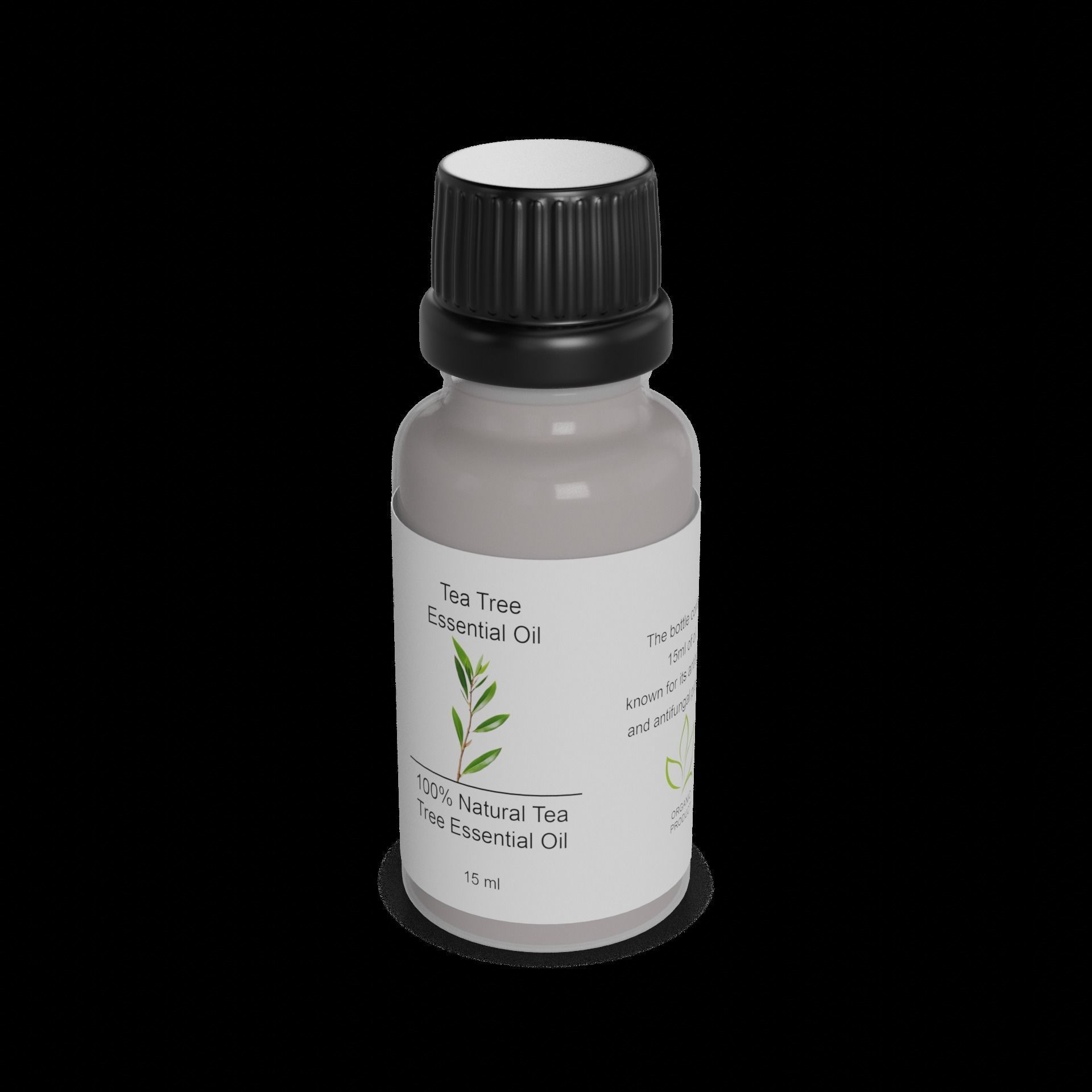 Essential oils Tea Tree Essential Oil Low-poly 3D model_1