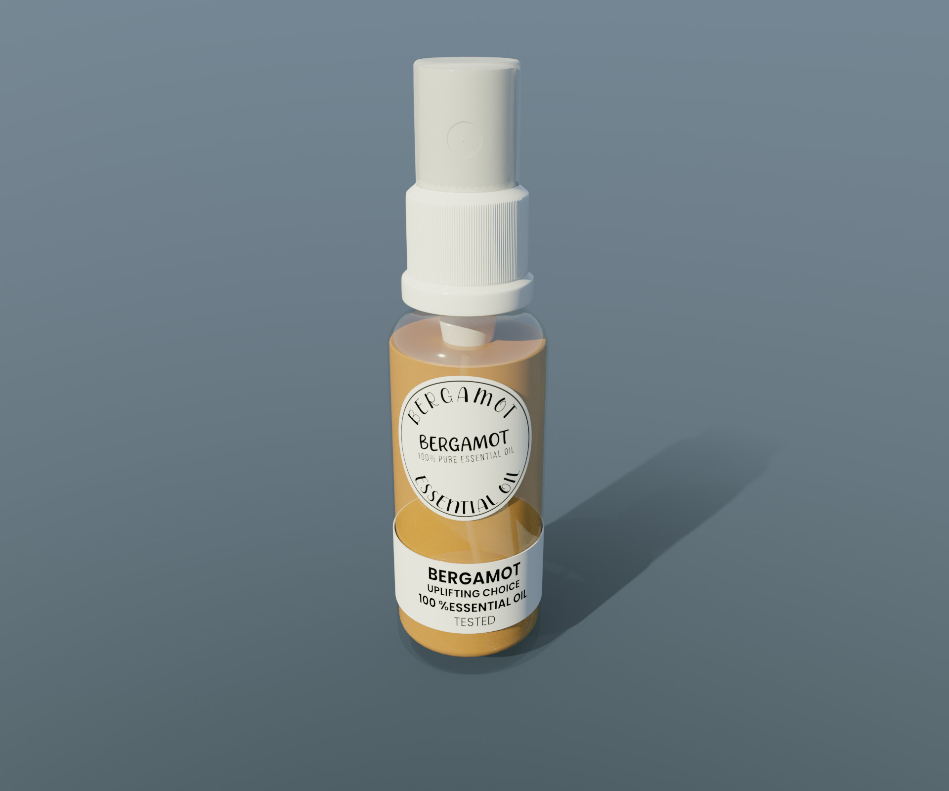Essential oils Bergamot Essential Oil 3D model_3