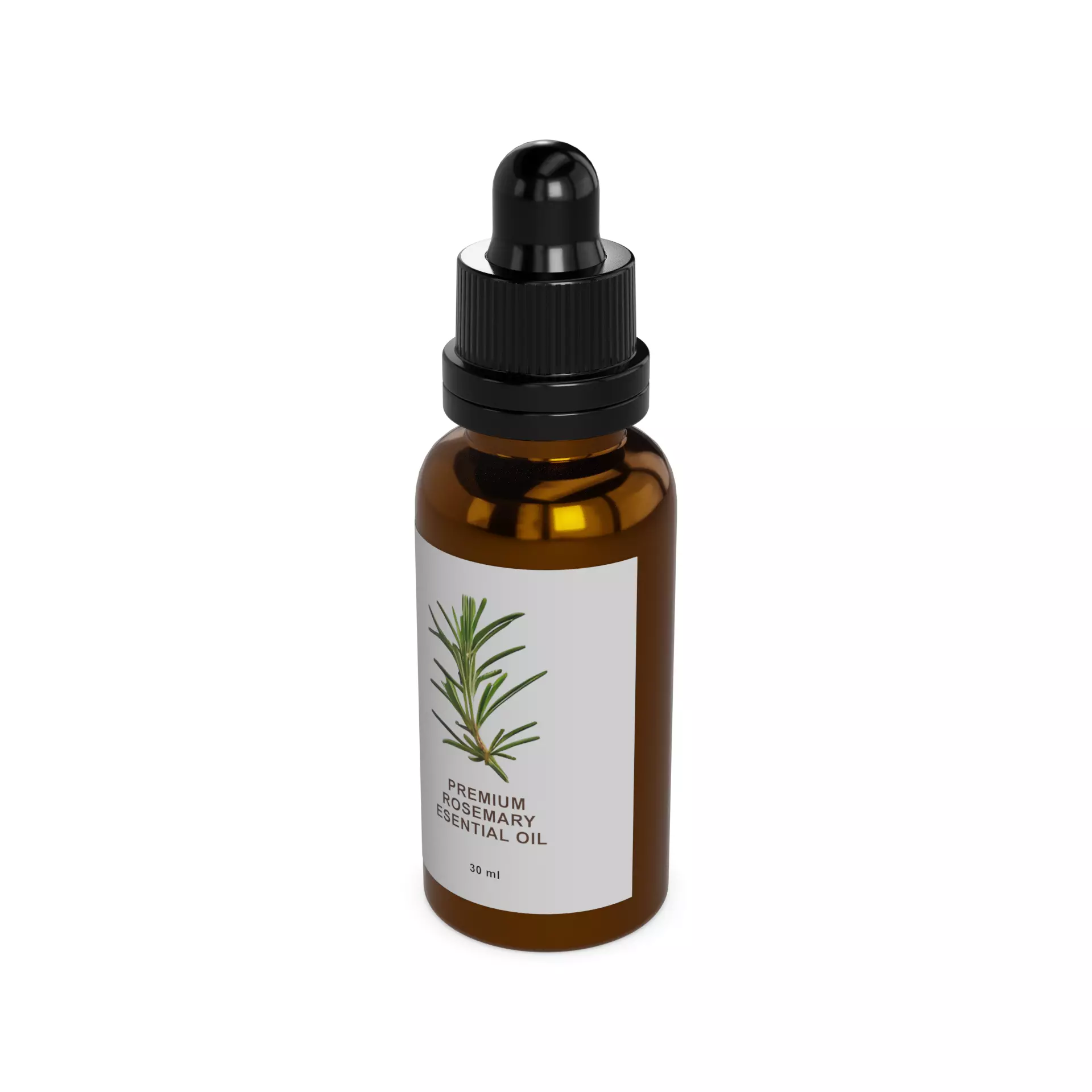 Essential oils Rosemary Essential Oil Low-poly 3D model_0