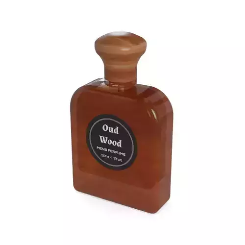 Perfume for men Woody Cologne Low-poly 3D model