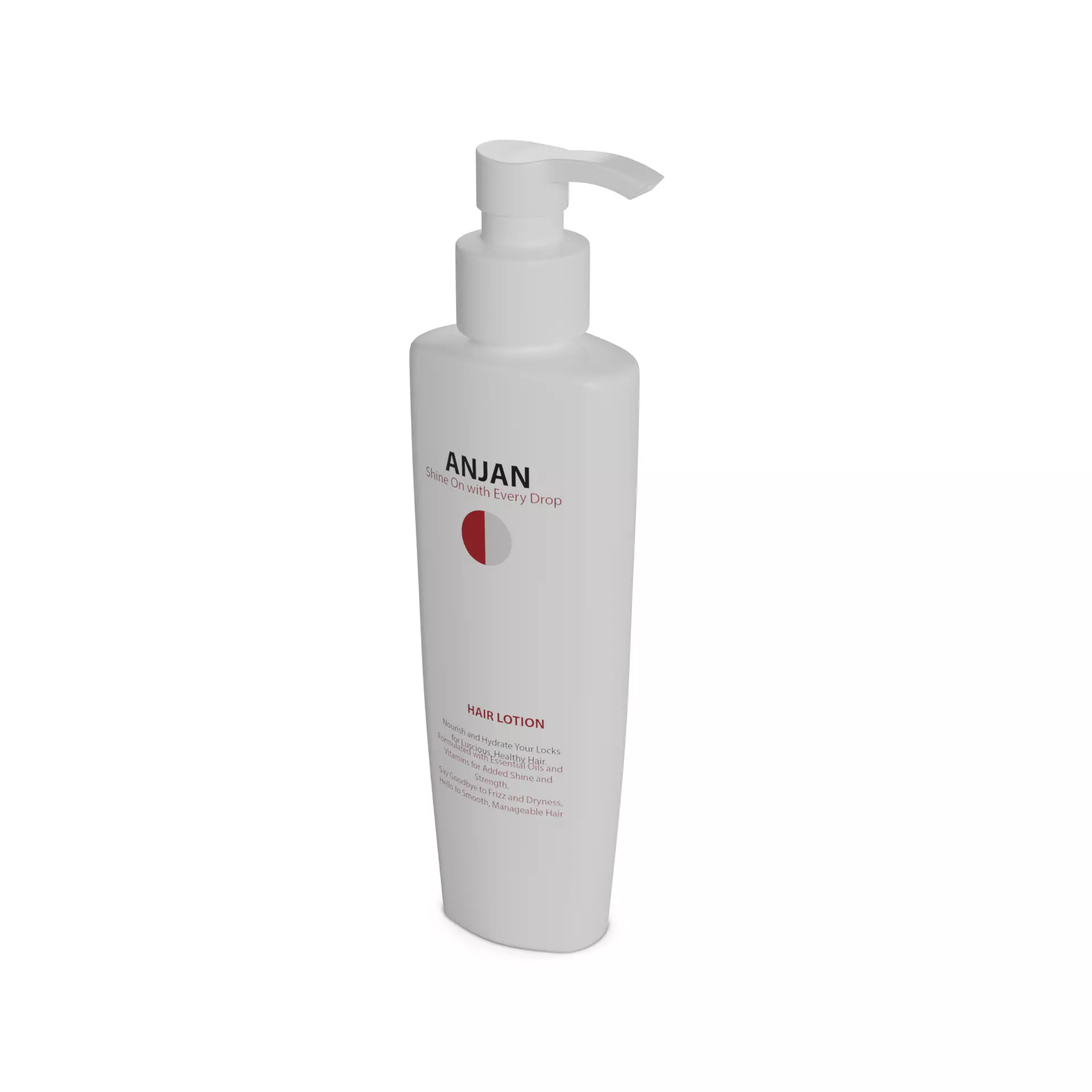Hair styling products Hair Lotion Low-poly 3D model