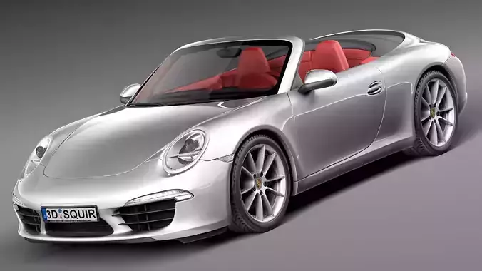 Porsche 911 Carrera S Cabriolet 2013 3D model