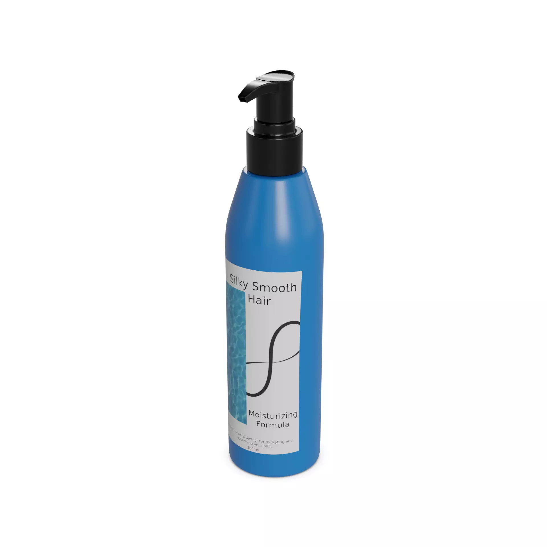 Hair styling products Hair Lotion Low-poly 3D model_0