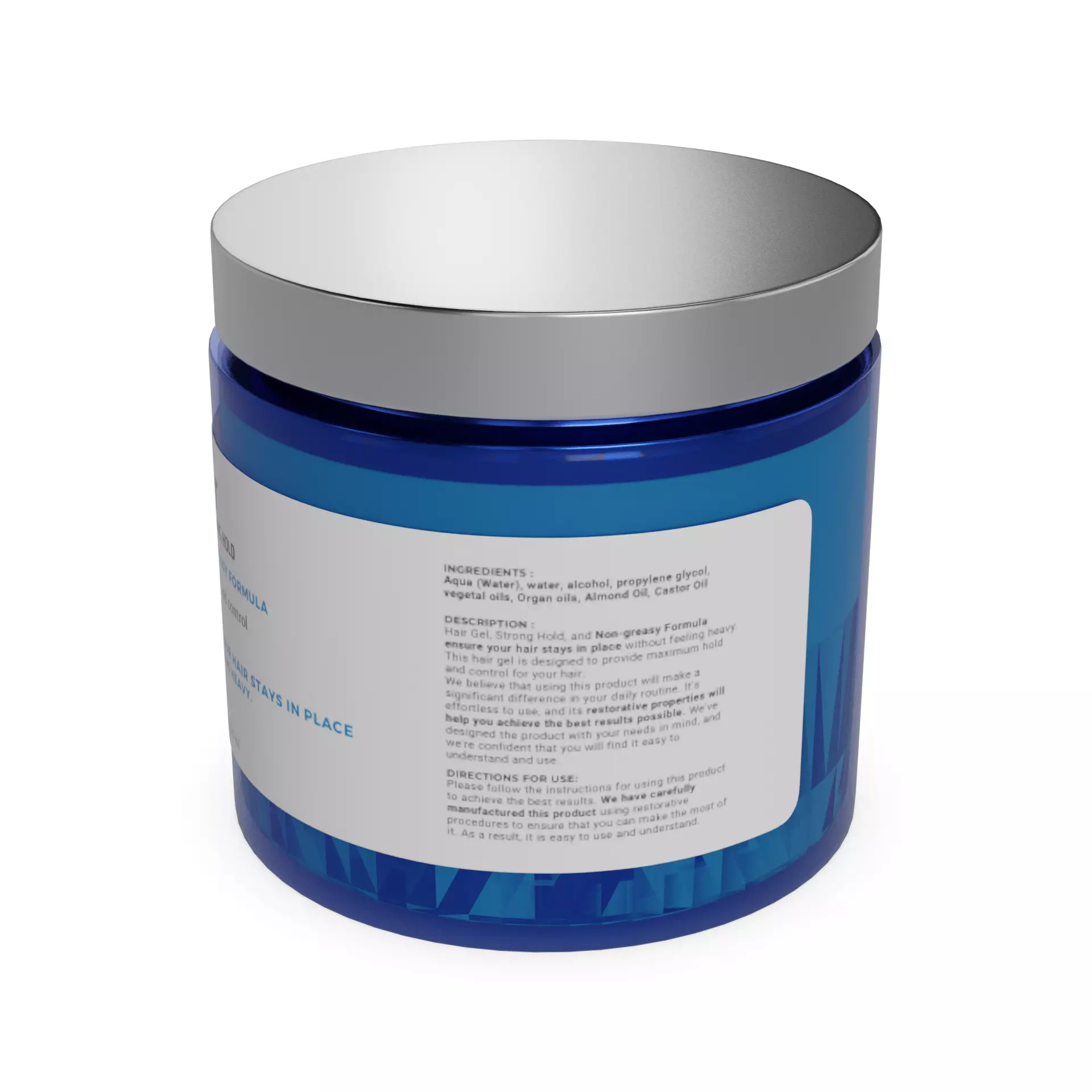 Hair styling products Hair Gel Low-poly 3D model