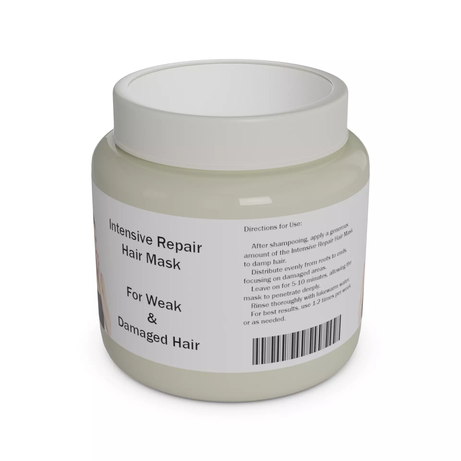 Hair masks serums and oils Intensive Repair Mask Low-poly 3D model_0