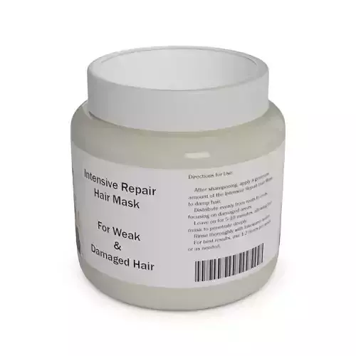 Hair masks serums and oils Intensive Repair Mask Low-poly 3D model