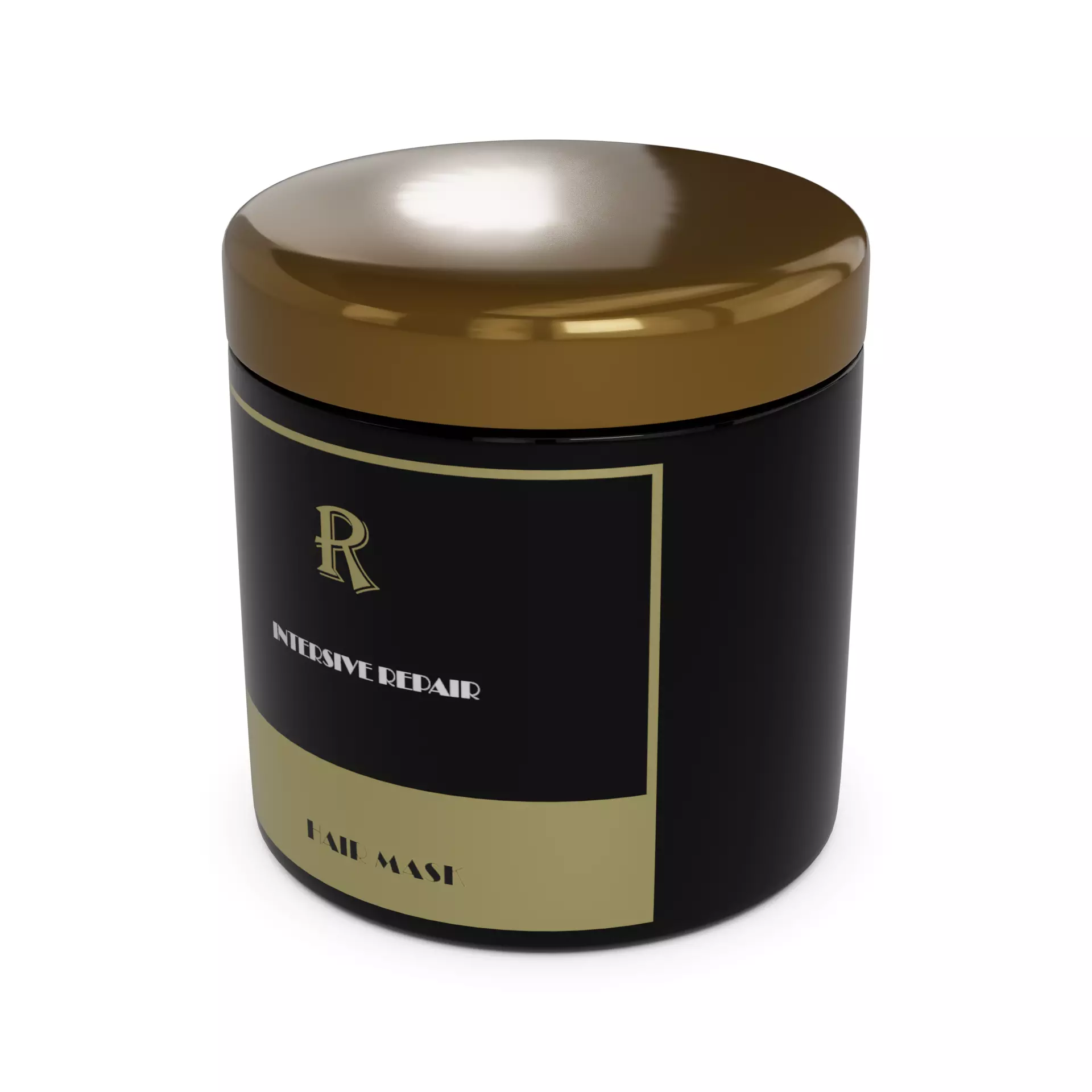 Hair masks serums and oils Hair Mask Low-poly 3D model_0