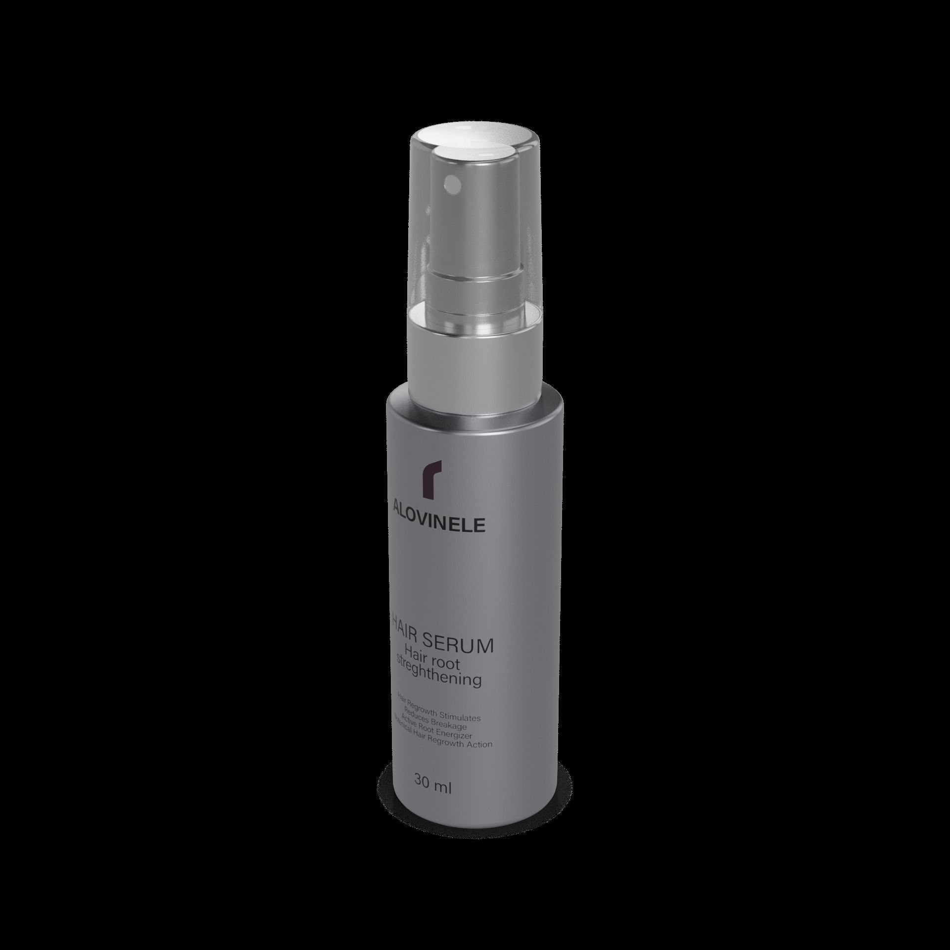 Hair masks serums and oils Hair Revitalizing Serum Low-poly 3D model_1