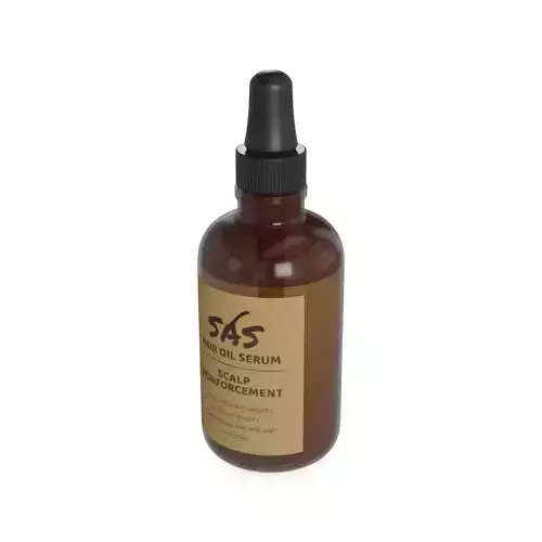 Hair masks serums and oils Hair Strengthening Oil Low-poly 3D model