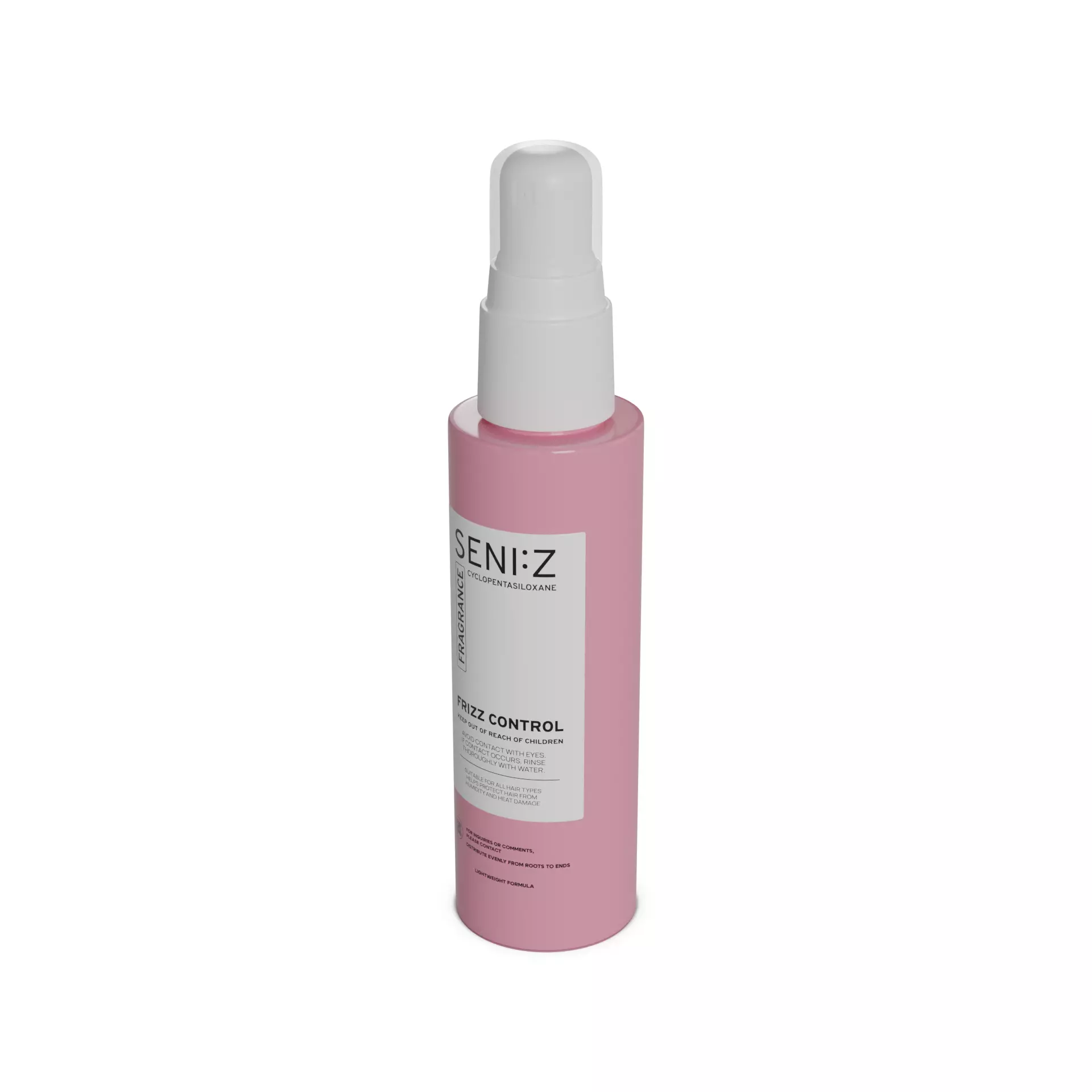 Hair masks serums and oils Frizz Control Serum Low-poly 3D model_0