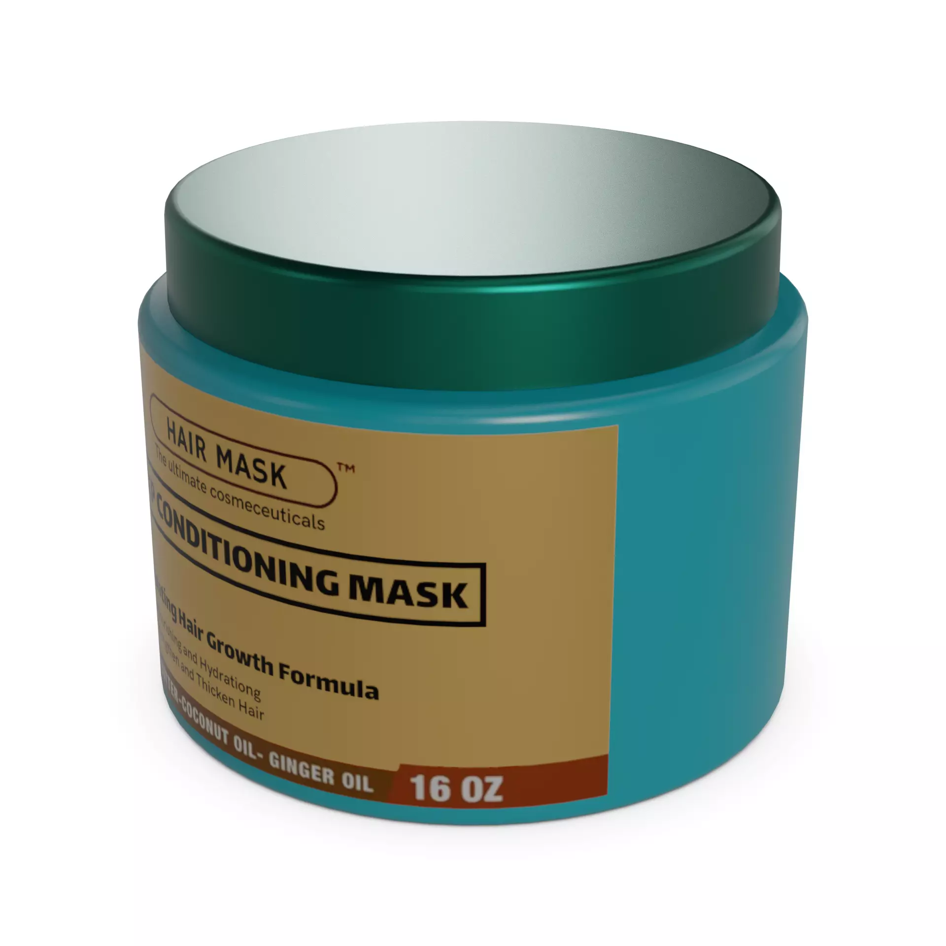 Hair masks serums and oils Deep Conditioning Mask Low-poly 3D model_0