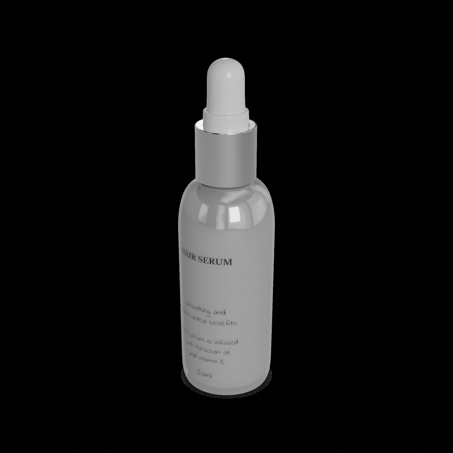 Hair masks serums and oils Hair Serum Low-poly 3D model_1