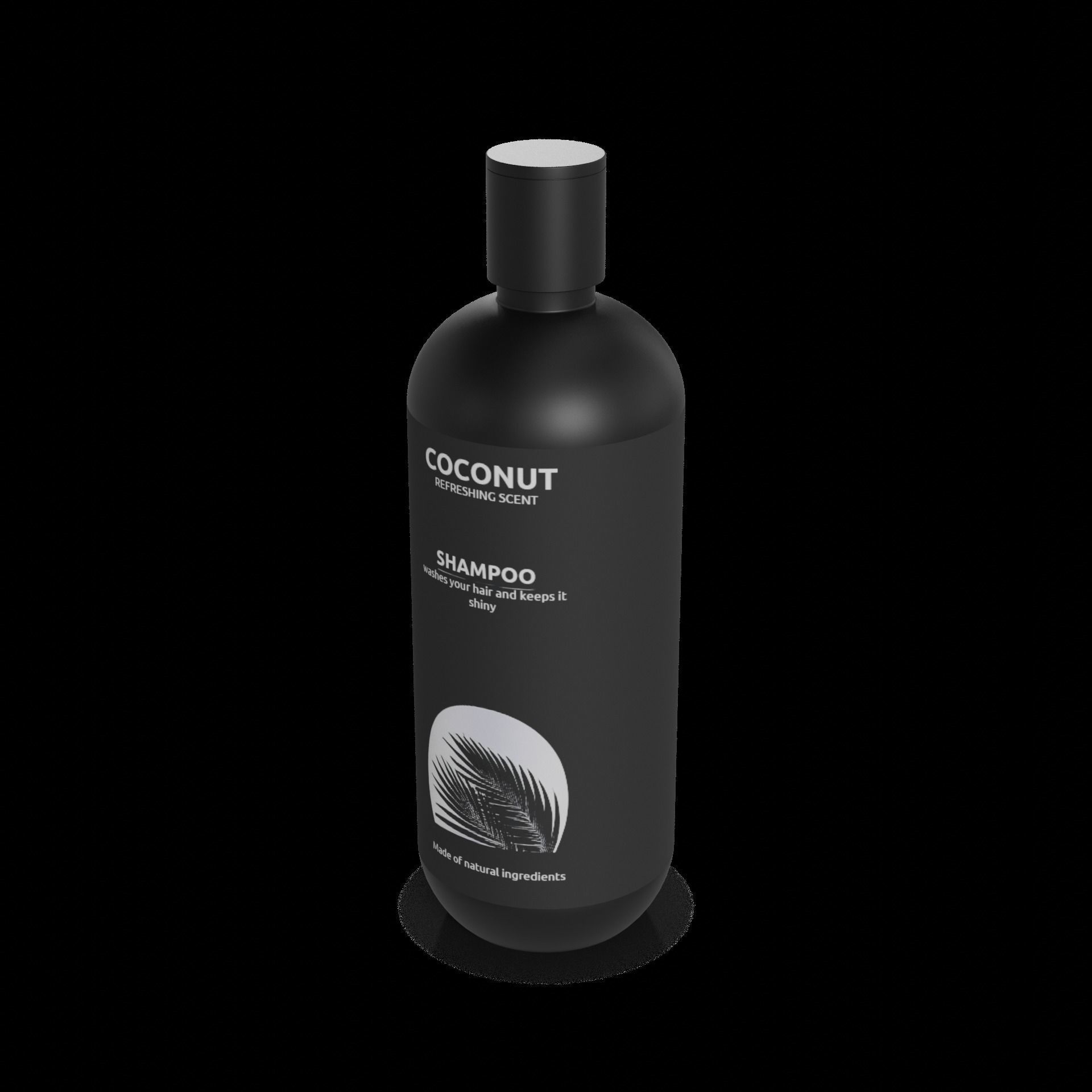 Shampoos Shampoo Low-poly 3D model_1