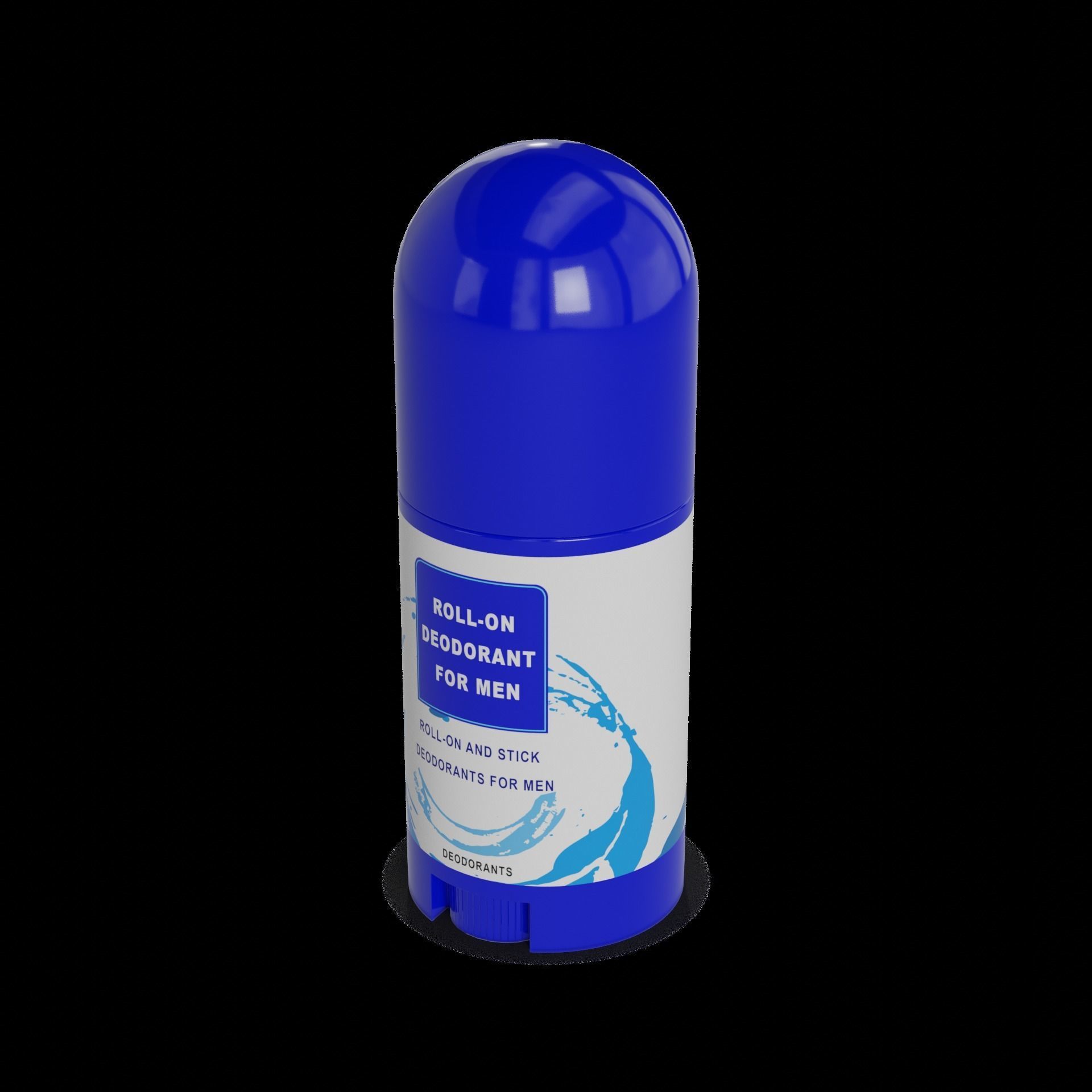 Roll-on and stick deodorants for men Roll-on Deodorant for Men Low-poly 3D model_1