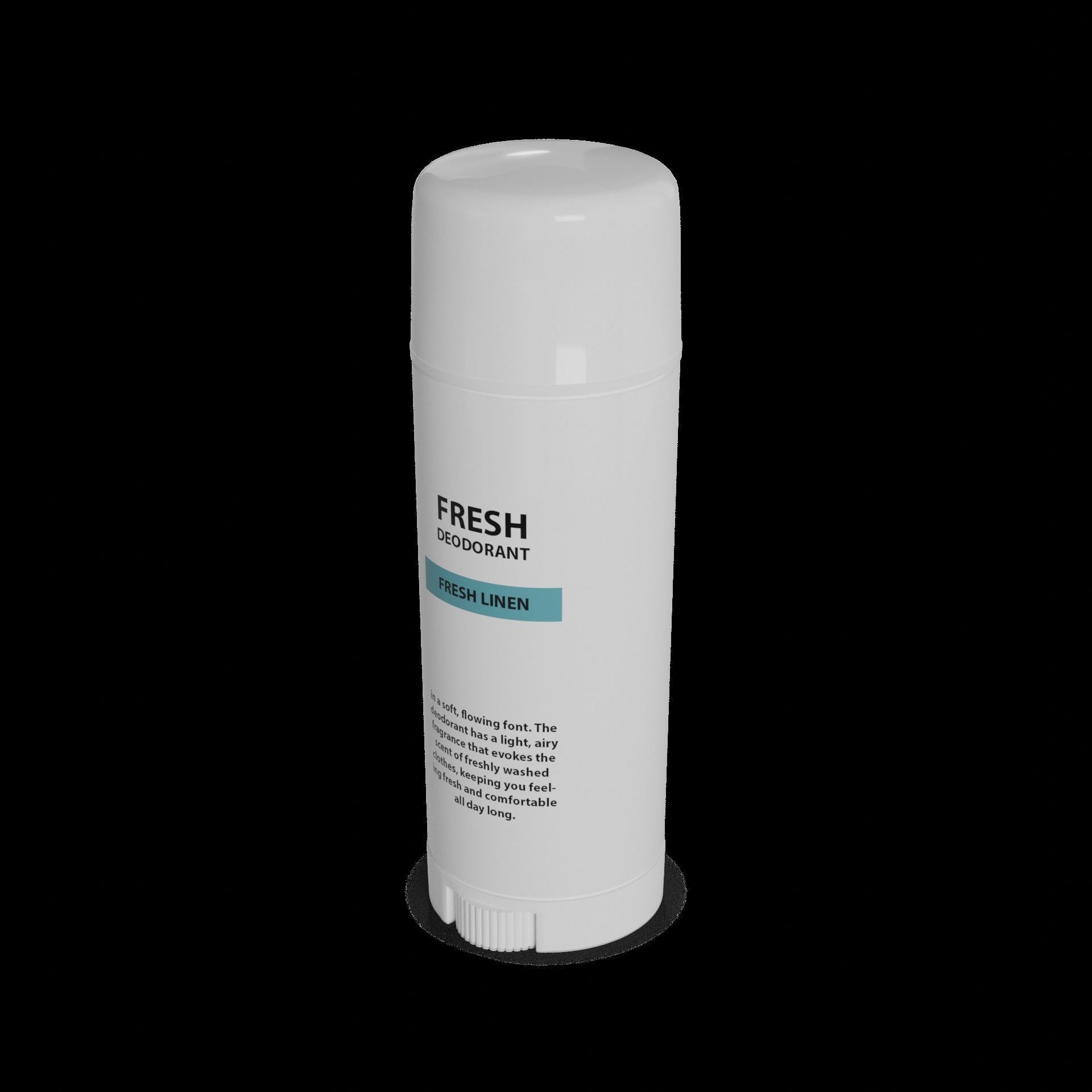 Stick deodorants for men Fresh Linen Stick Deodorant Low-poly 3D model_1