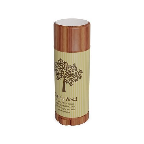 Stick deodorants for men Classic Wood Stick Deodorant Low-poly 3D model