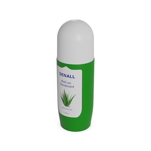 Roll-on and stick deodorants for women Roll-on Deodorant with... Low-poly 3D model