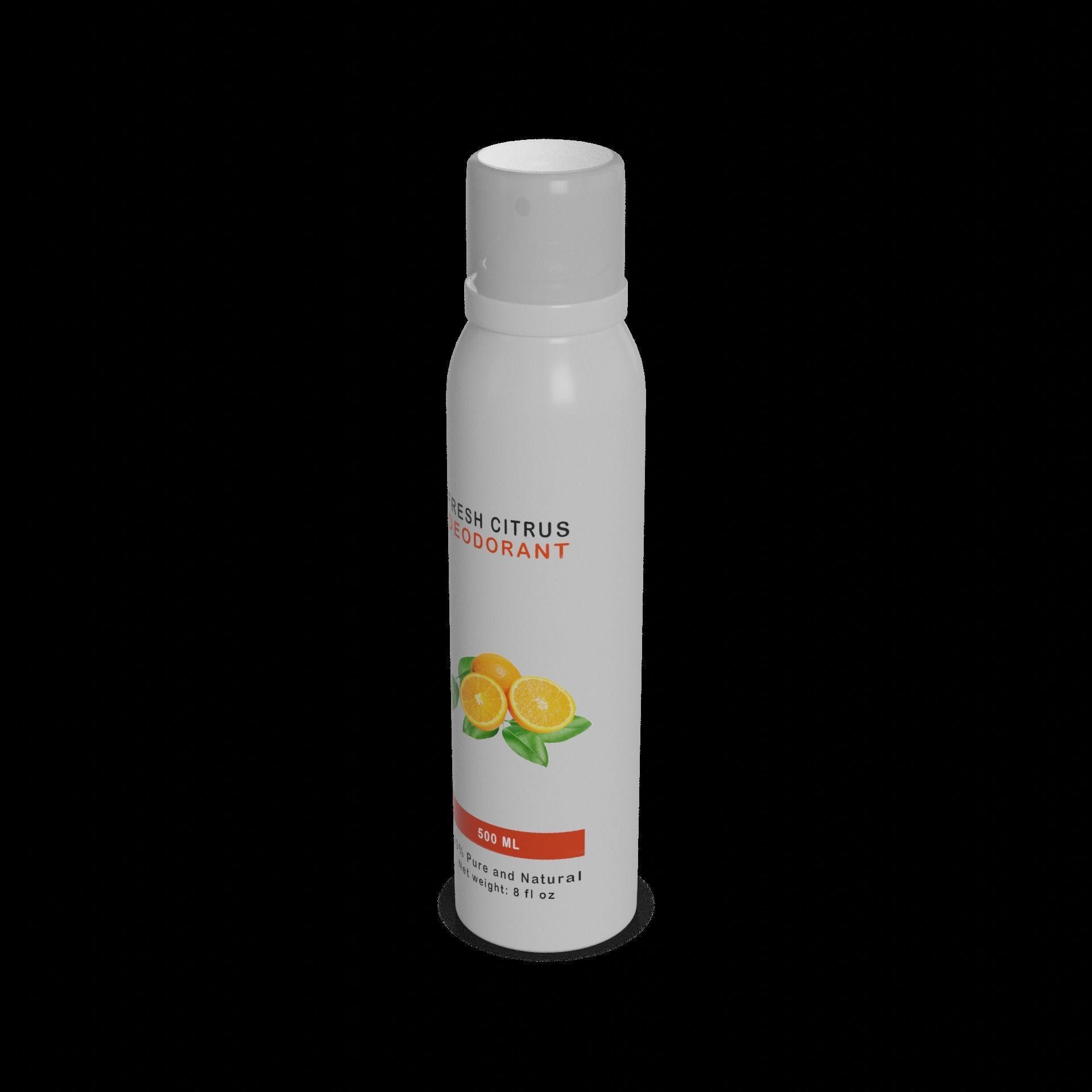 Spray deodorants for men Fresh Citrus Spray Deodorant Low-poly 3D model_1