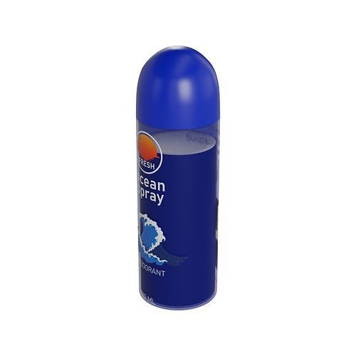 Spray deodorants for men Fresh Ocean Spray Deodorant Low-poly 3D model