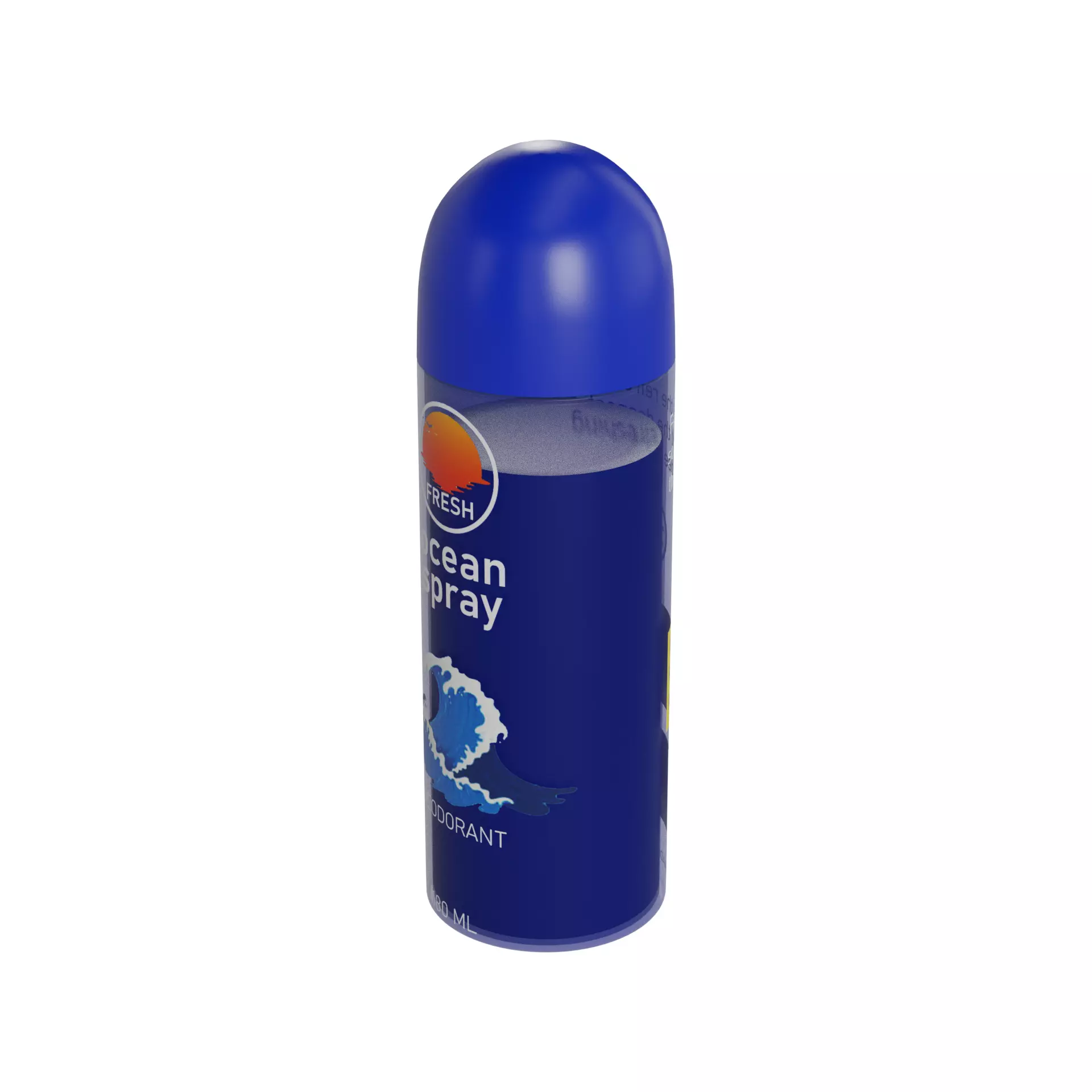 Spray deodorants for men Fresh Ocean Spray Deodorant Low-poly 3D model_0