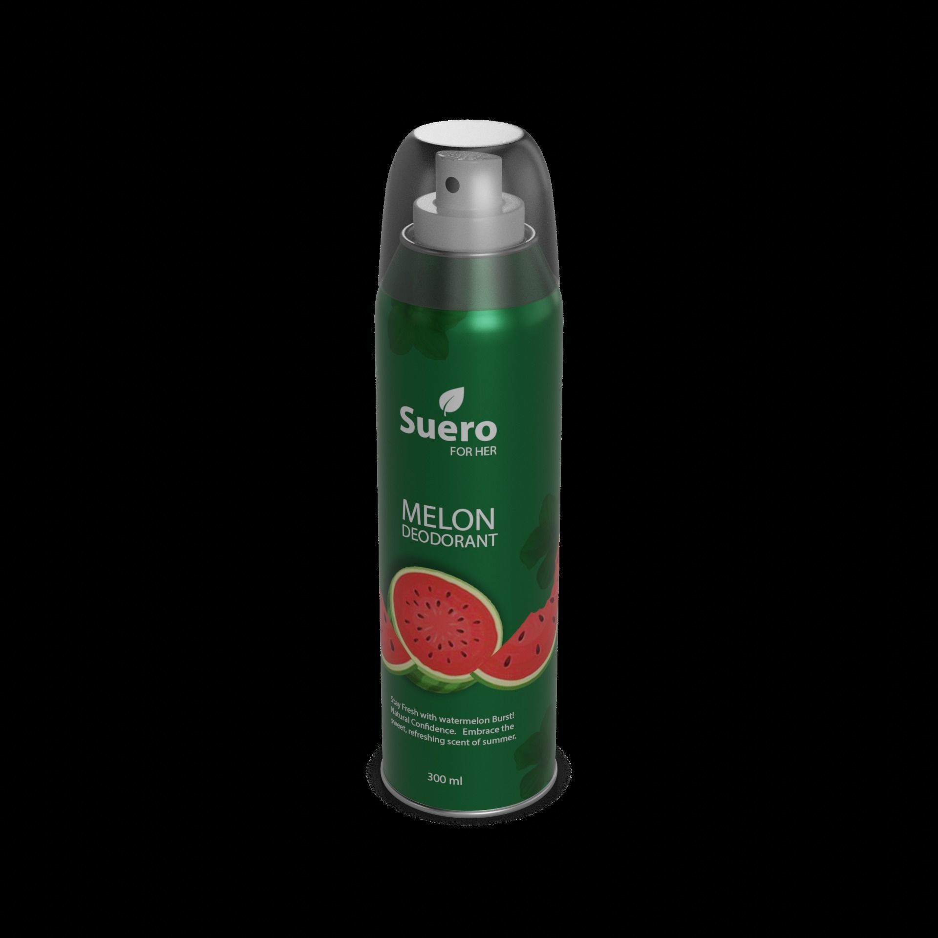 Spray deodorants for women Fresh Melon Low-poly 3D model_1