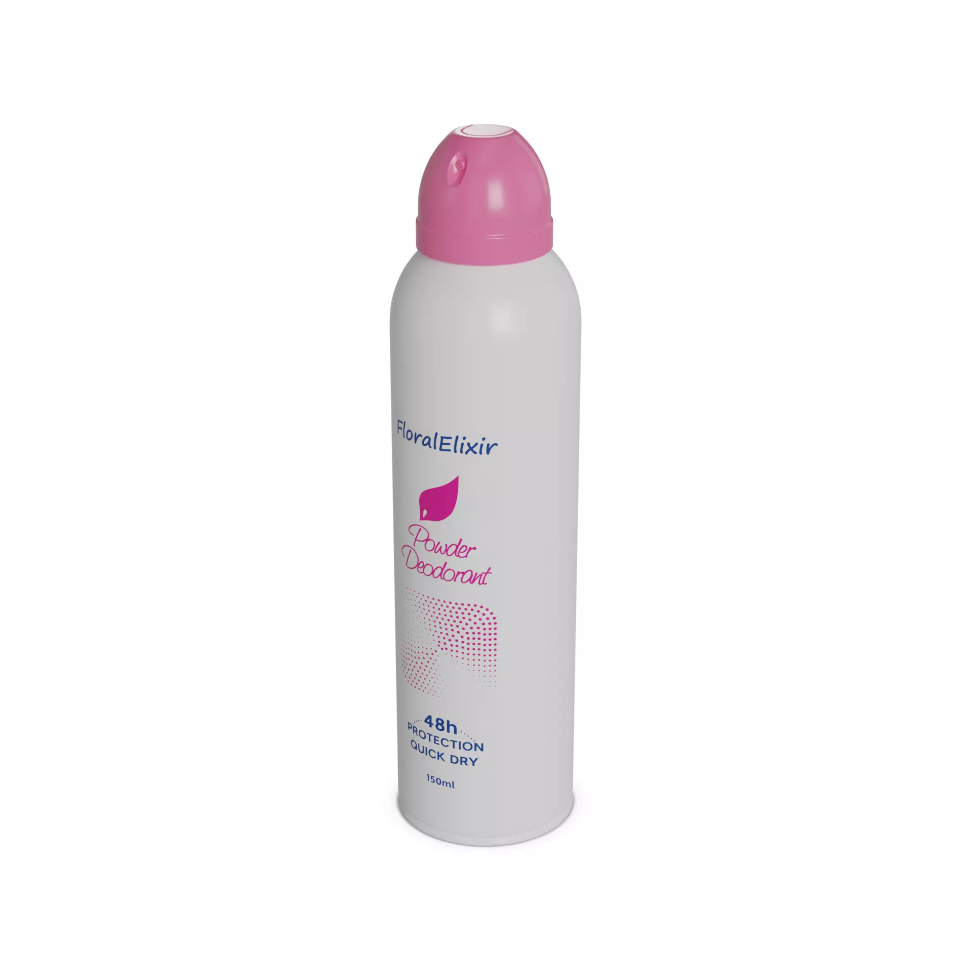 Spray deodorants for women Powder Fresh Low-poly 3D model_0
