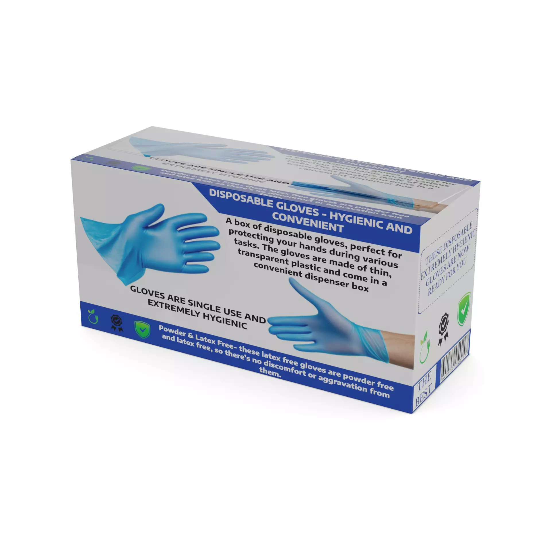 Other medical products Disposable Gloves Low-poly 3D model_0