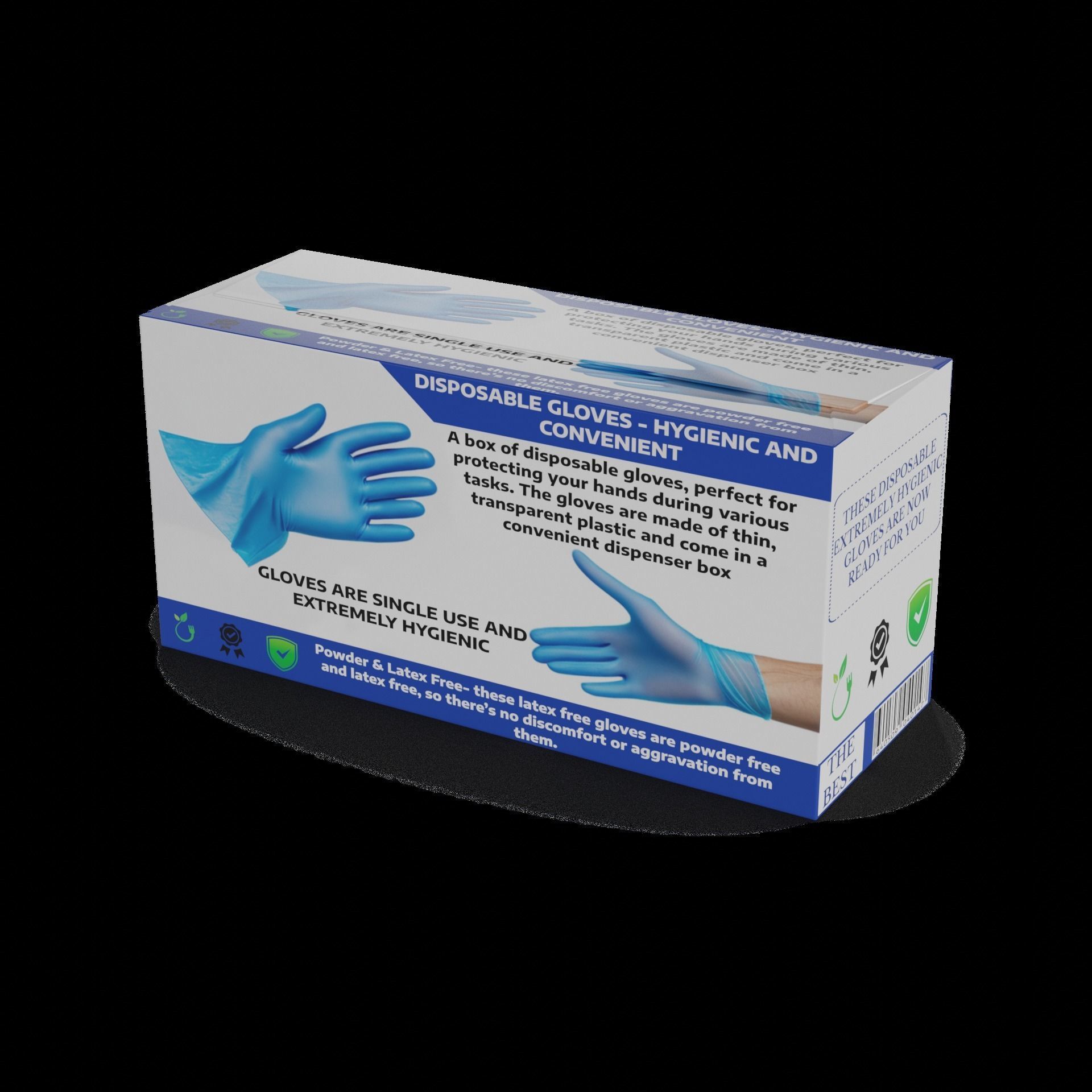 Other medical products Disposable Gloves Low-poly 3D model_1