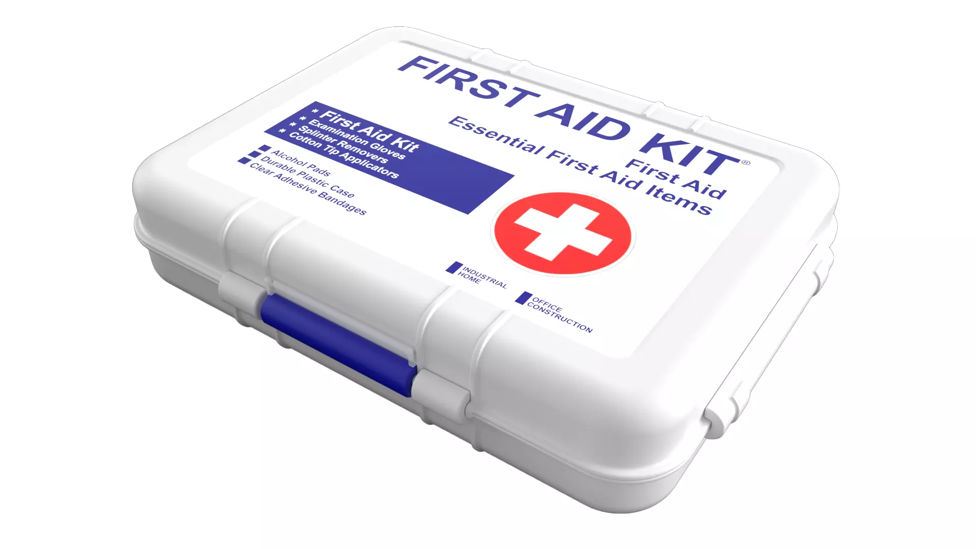 First Aid Kit Low-poly 3D model_0
