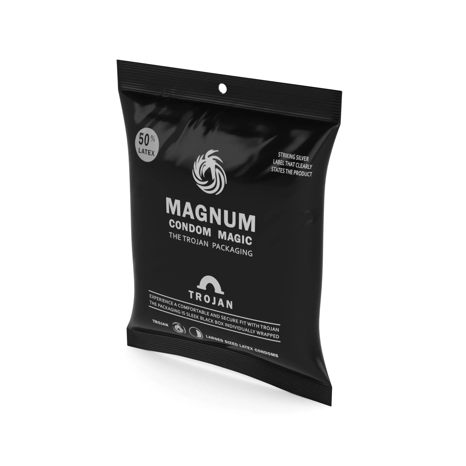 Condoms Trojan Magnum Condoms Low-poly 3D model_0