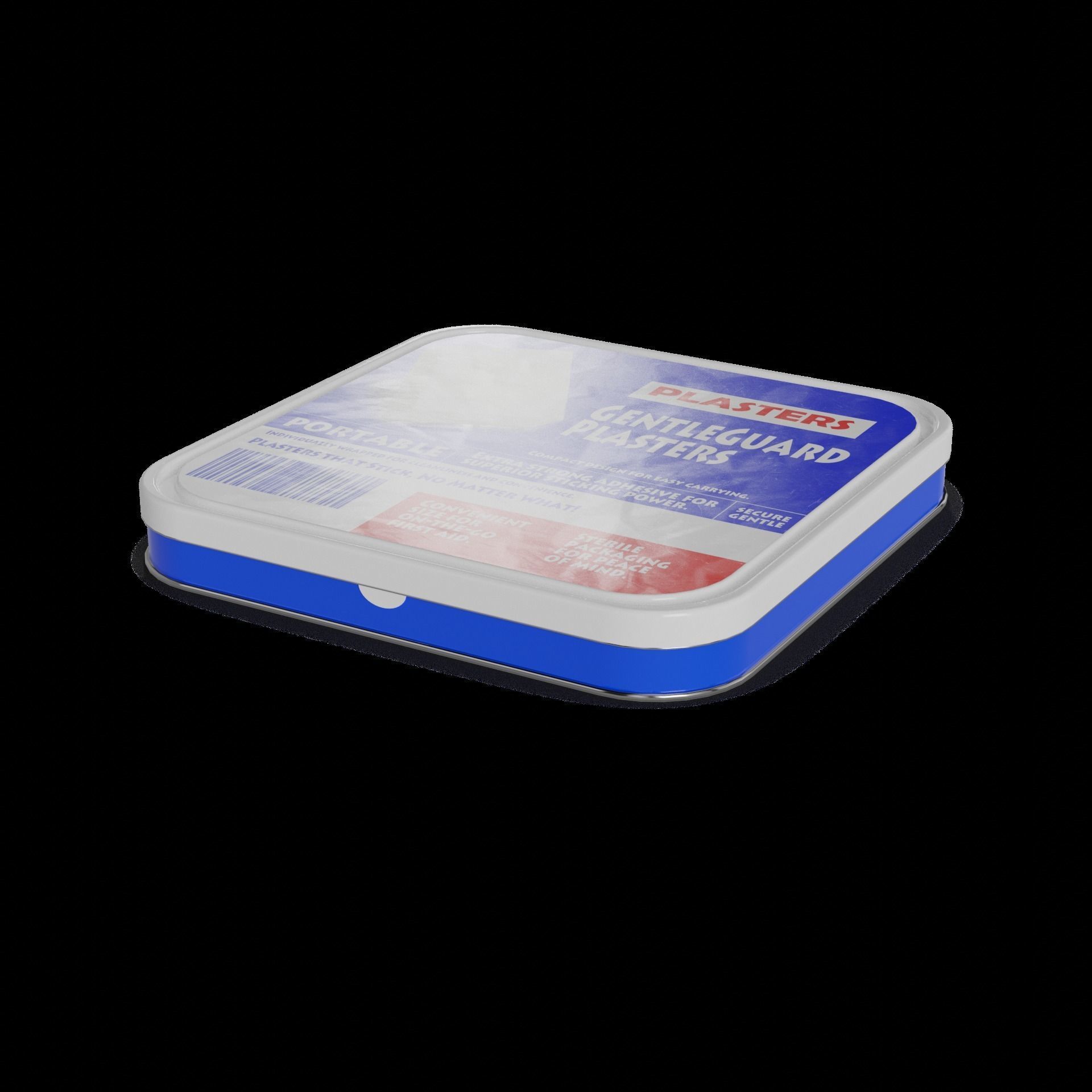 Plasters Plasters Low-poly 3D model_1