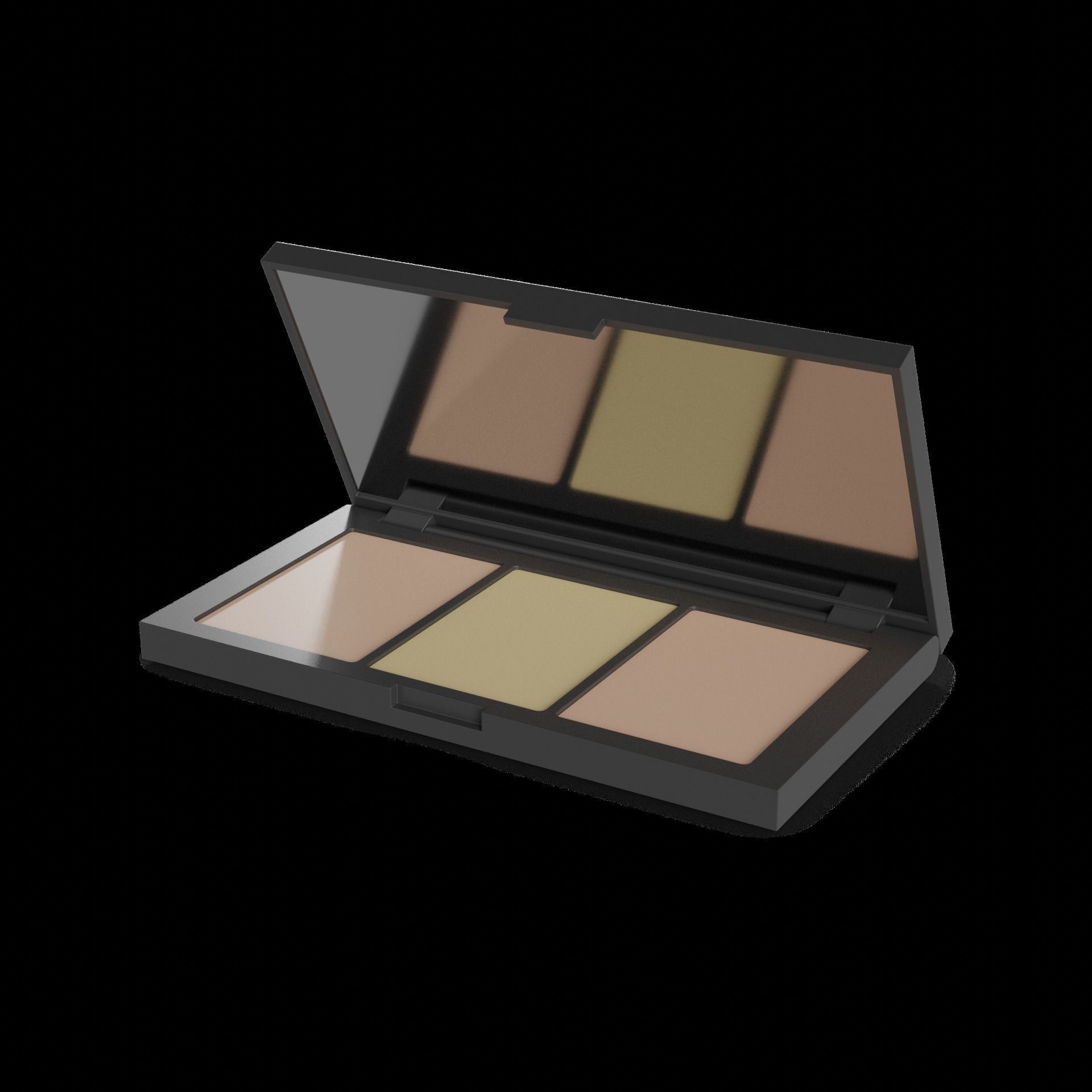 Foundation primers powders and concealers Color Correcting Pa... Low-poly 3D model_1