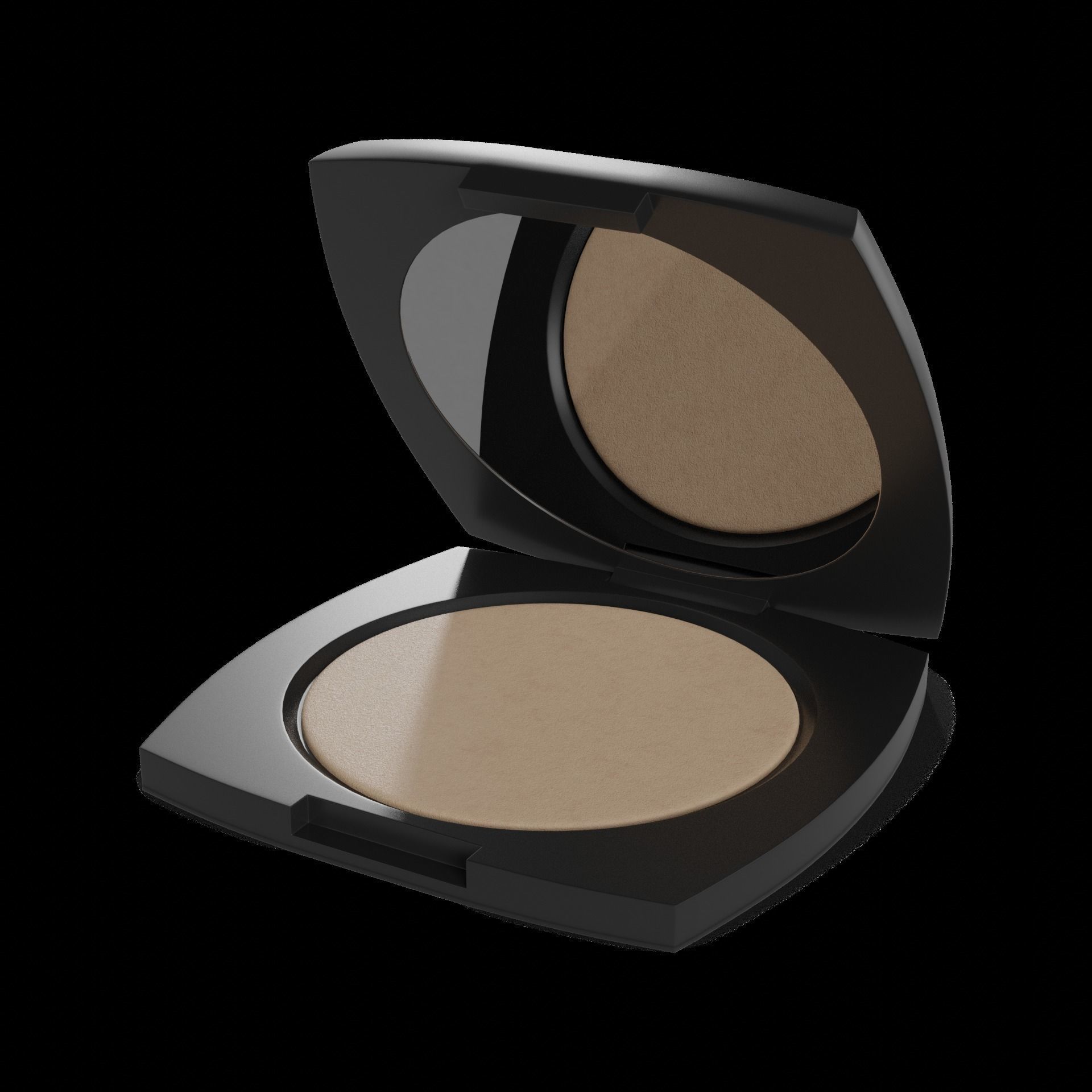 Foundation primers powders and concealers Pressed Setting Powder Low-poly 3D model_1