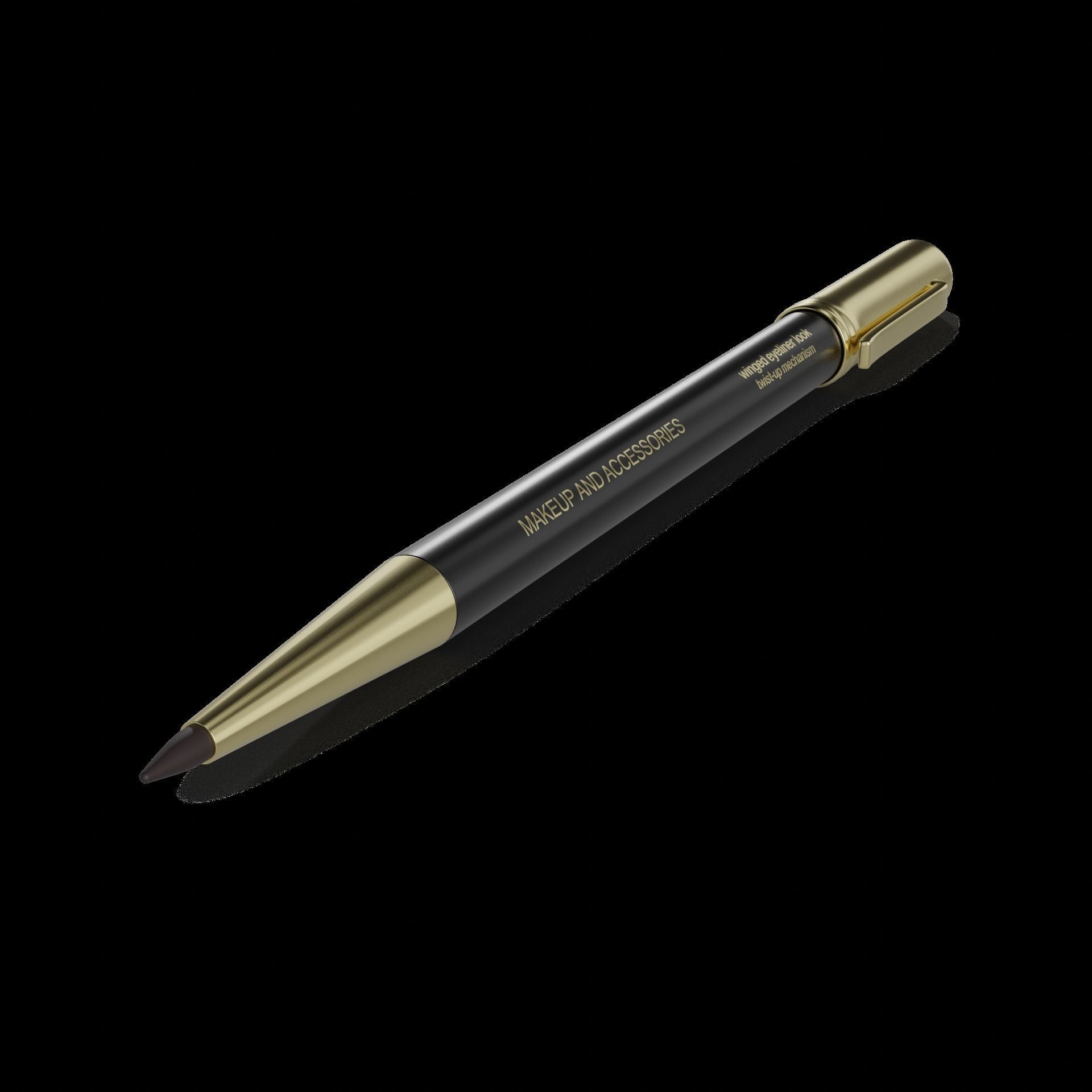 Eye and eyebrow pencils Eyeliner Pencil Low-poly 3D model_1