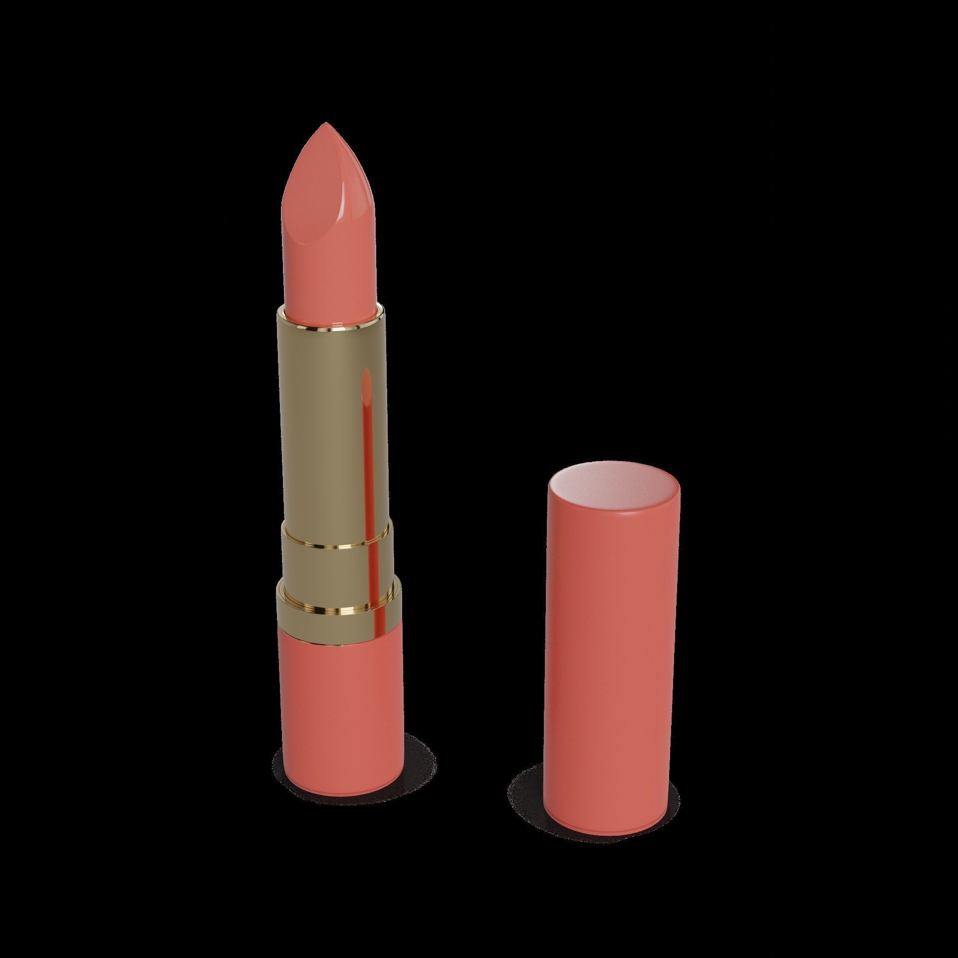 Lipsticks and lip pencils Lipstick 3D model_1