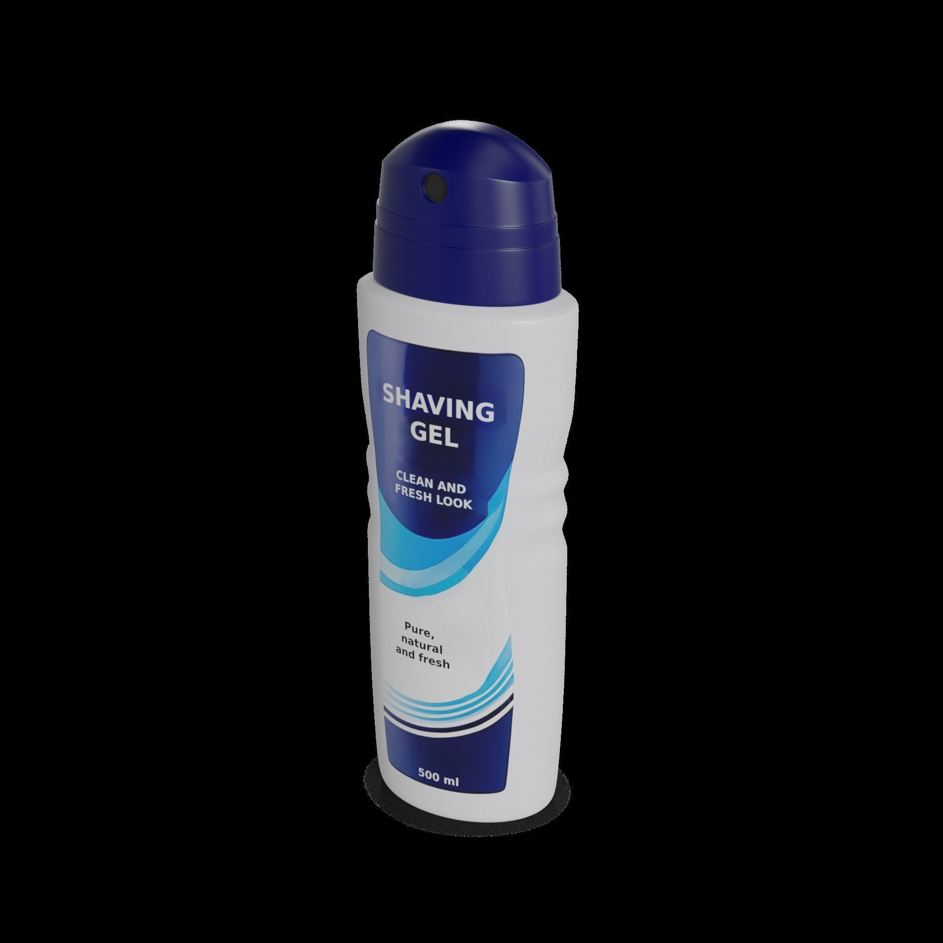 Shaving foam and gel Shaving Gel 3D model_1